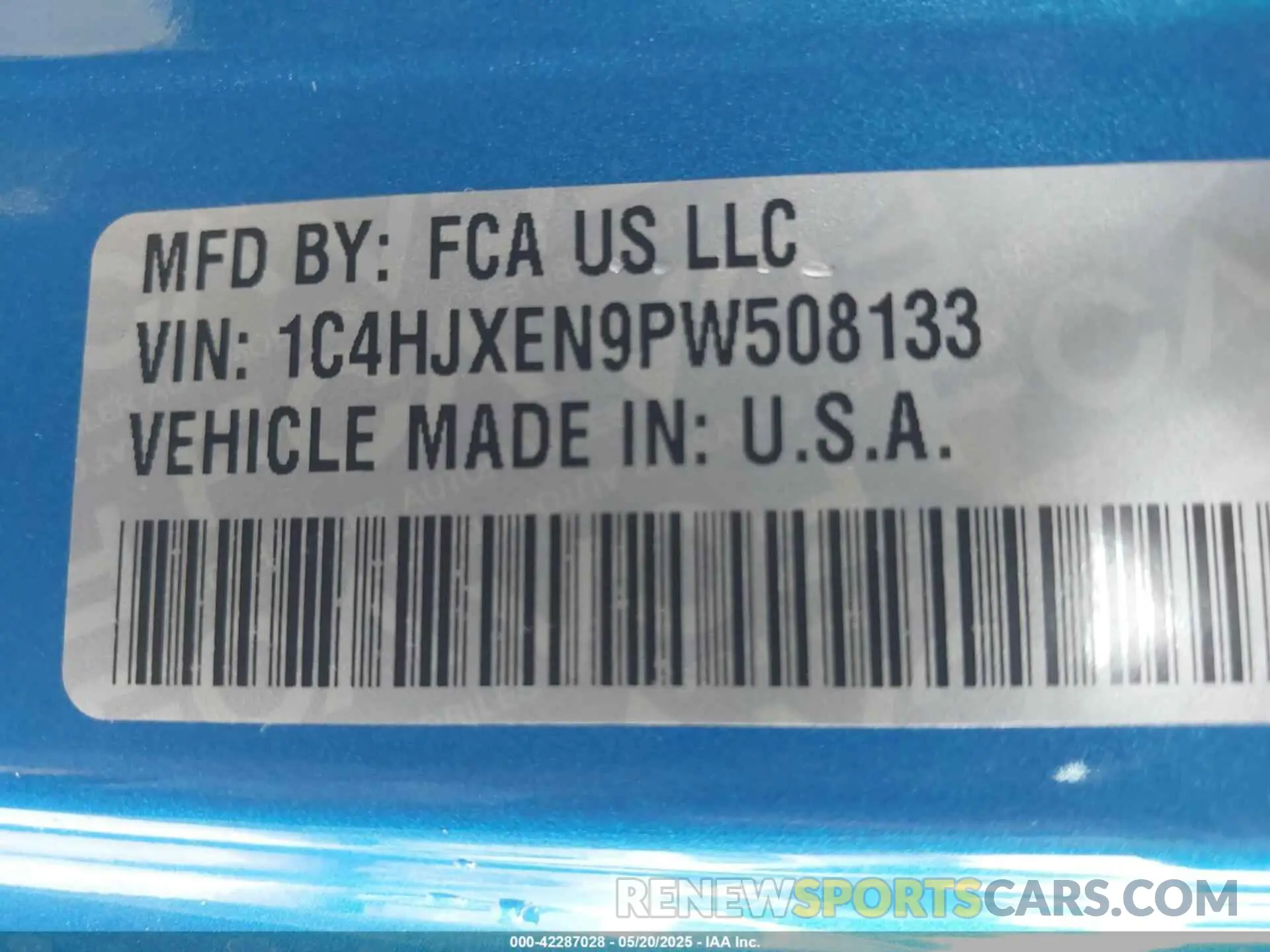 9 Фотография поврежденного автомобиля 1C4HJXEN9PW508133 JEEP WRANGLER 2023