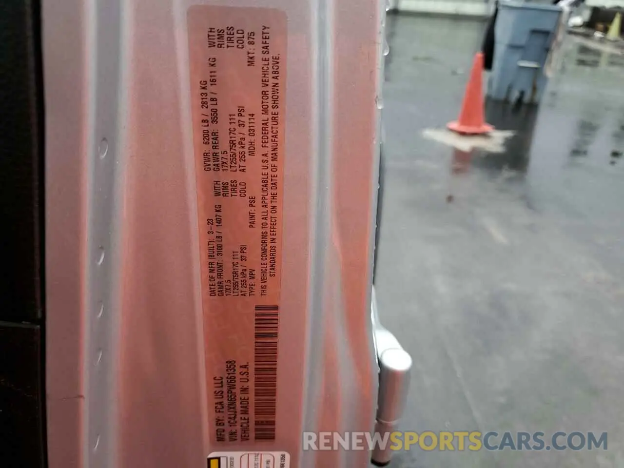13 Фотография поврежденного автомобиля 1C4JJXN65PW661358 JEEP WRANGLER 2023