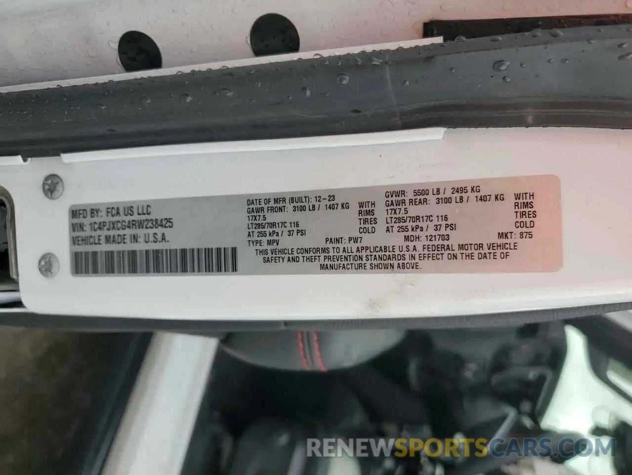 14 Фотография поврежденного автомобиля 1C4PJXCG4RW238425 JEEP WRANGLER 2024