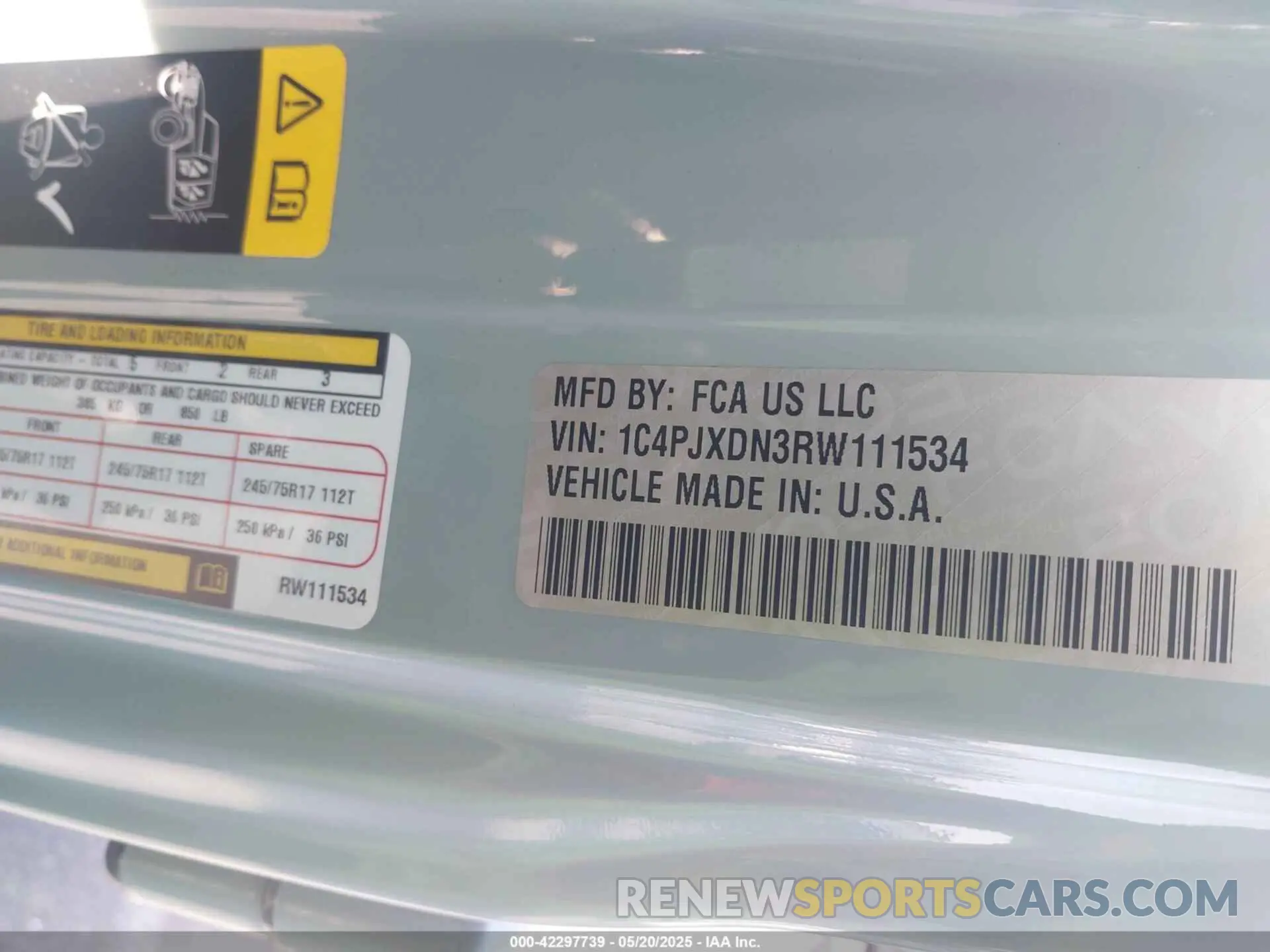 9 Photograph of a damaged car 1C4PJXDN3RW111534 JEEP WRANGLER 2024