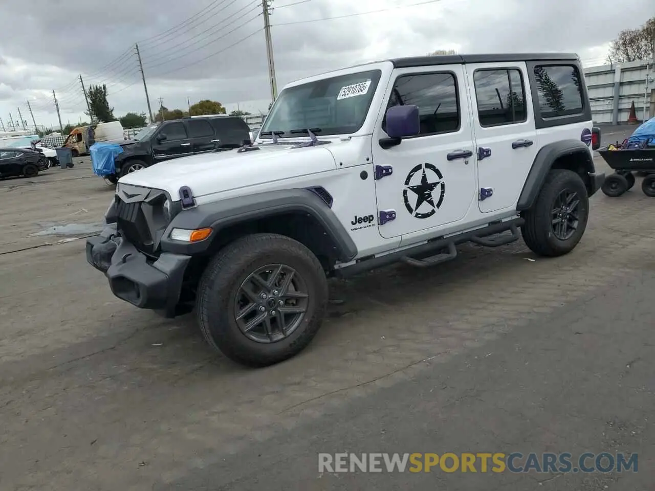 1 Photograph of a damaged car 1C4PJXDN8RW109620 JEEP WRANGLER 2024