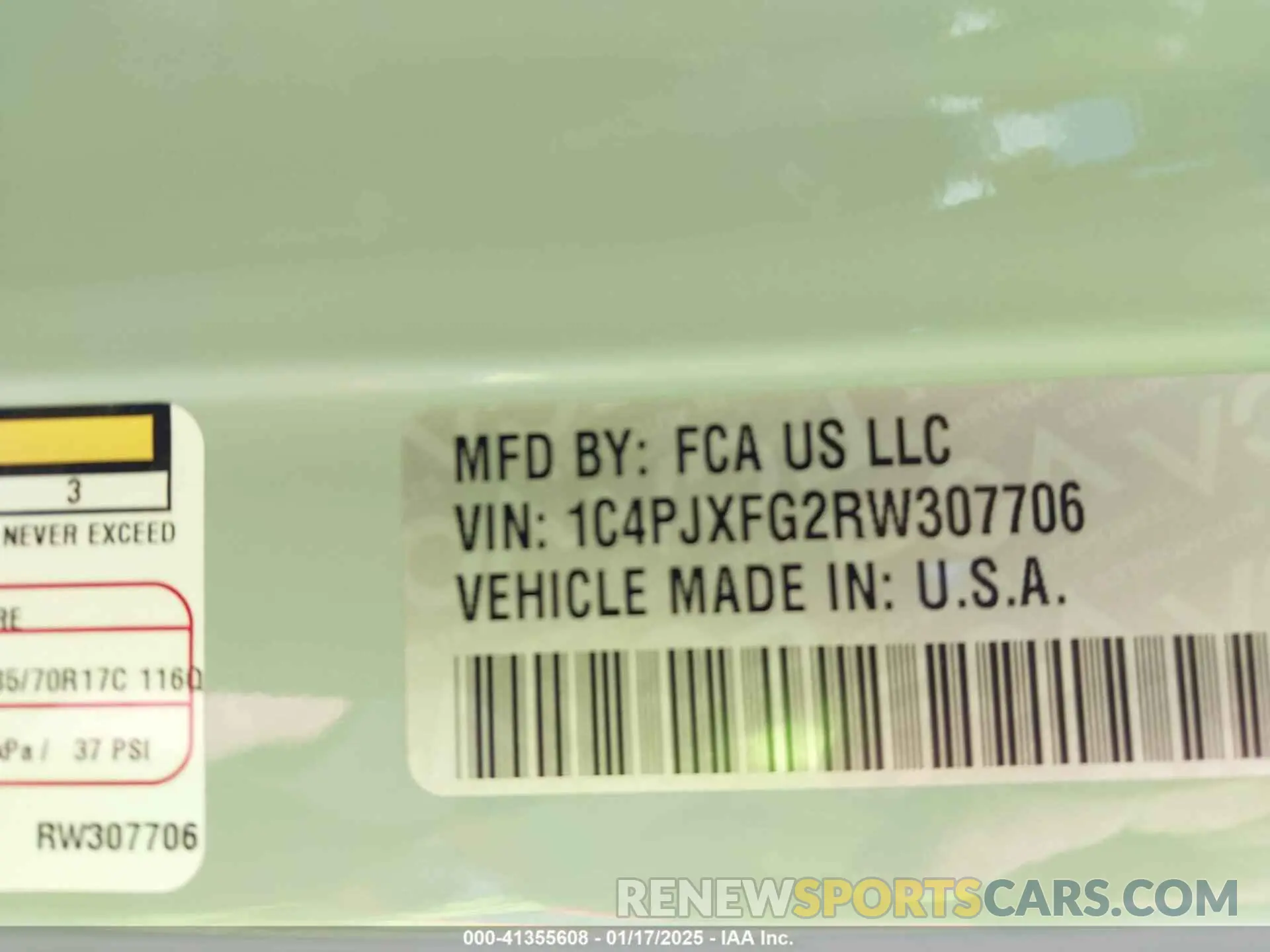 9 Photograph of a damaged car 1C4PJXFG2RW307706 JEEP WRANGLER 2024