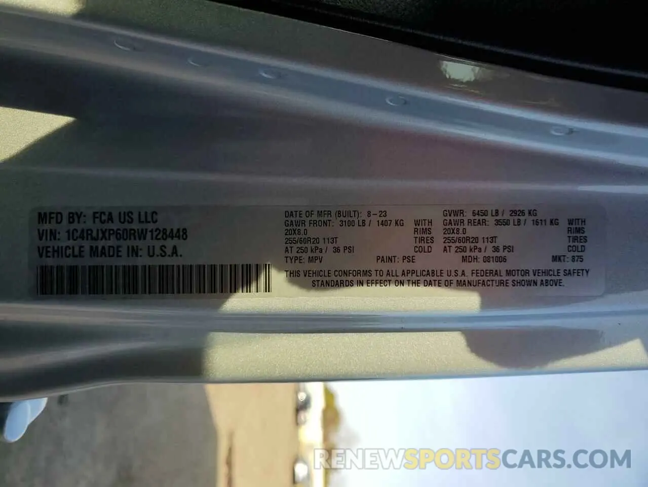 14 Фотография поврежденного автомобиля 1C4RJXP60RW128448 JEEP WRANGLER 2024