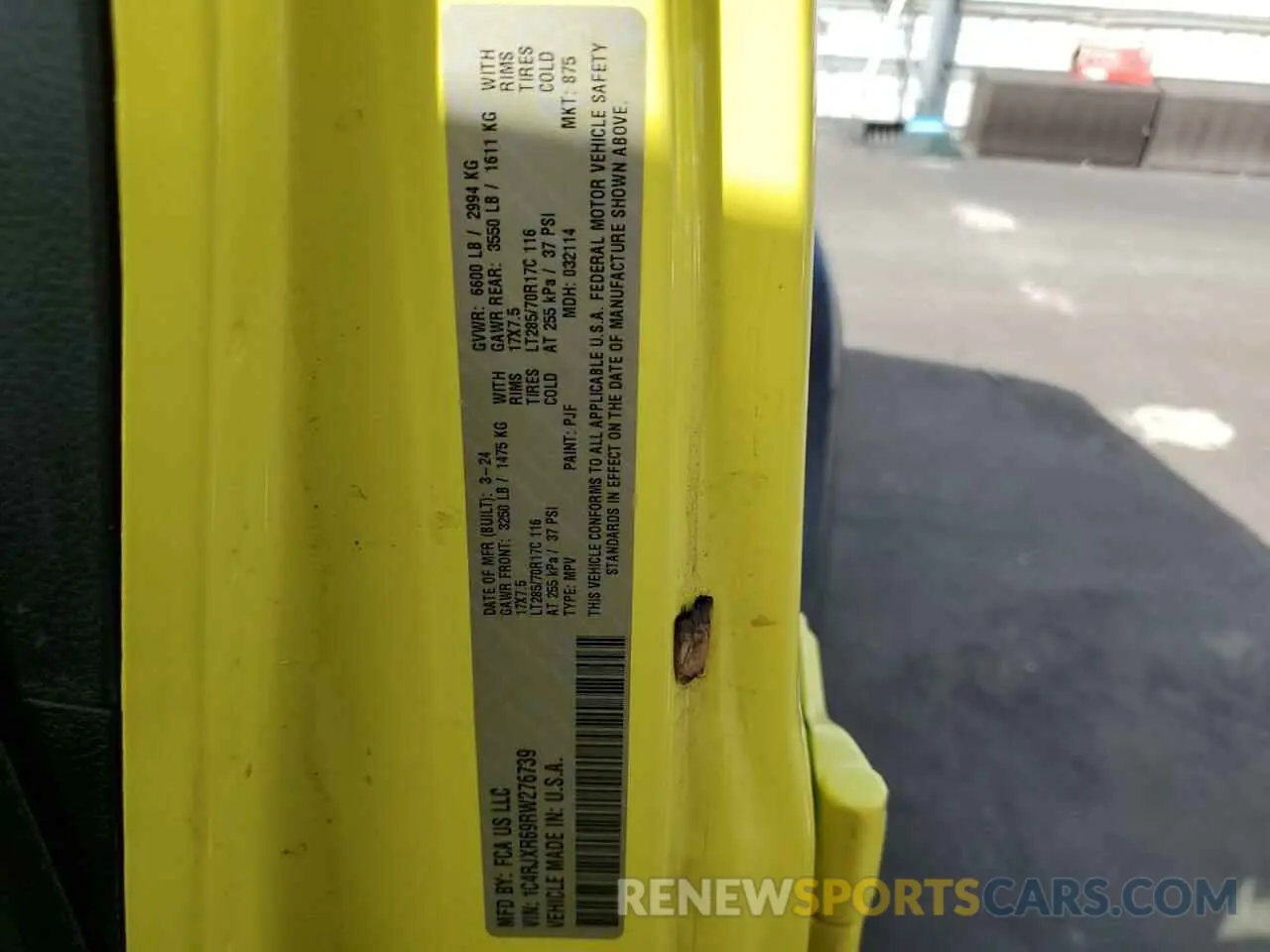 13 Фотография поврежденного автомобиля 1C4RJXR69RW276739 JEEP WRANGLER 2024