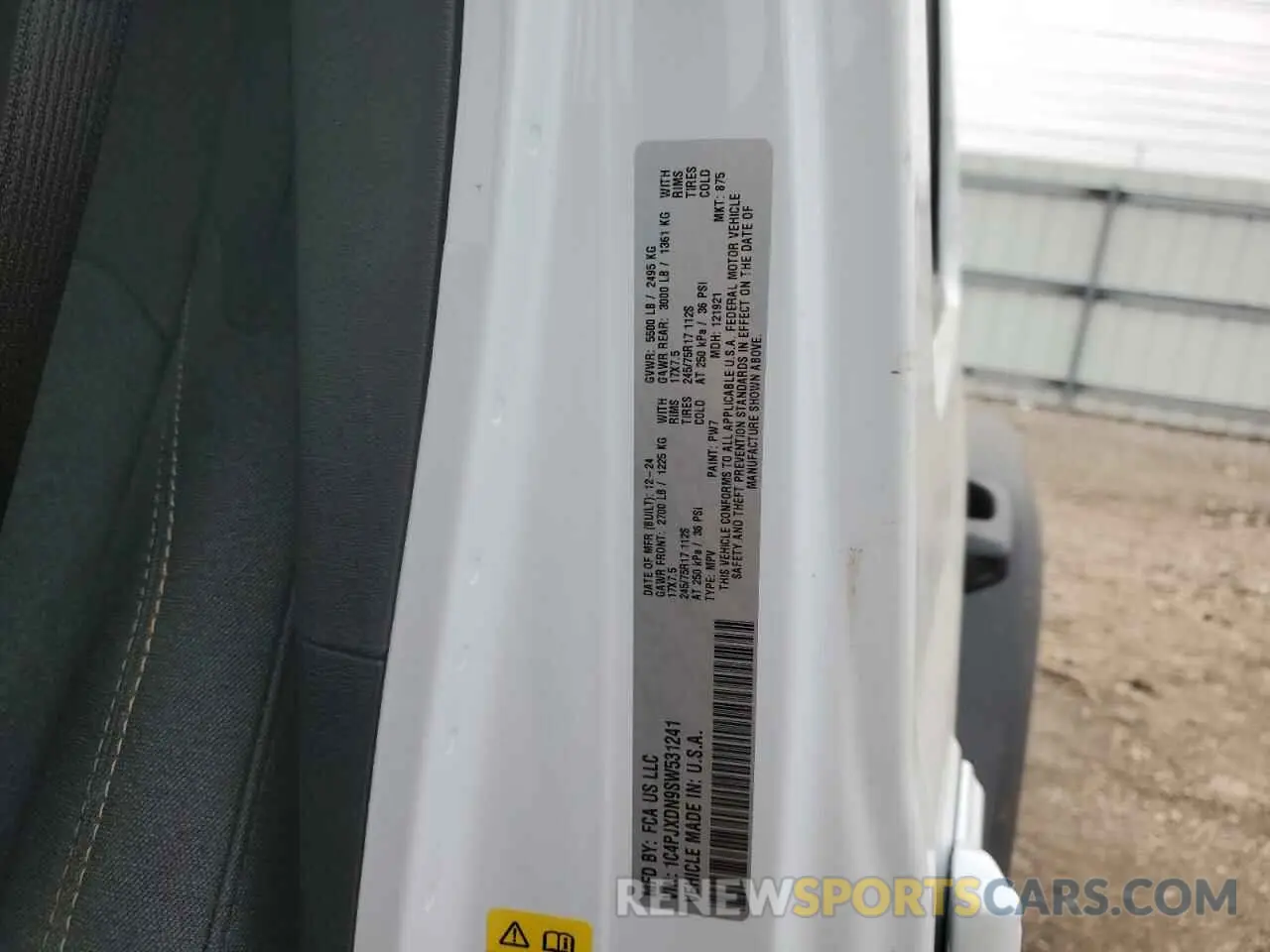 14 Photograph of a damaged car 1C4PJXDN9SW531241 JEEP WRANGLER 2025