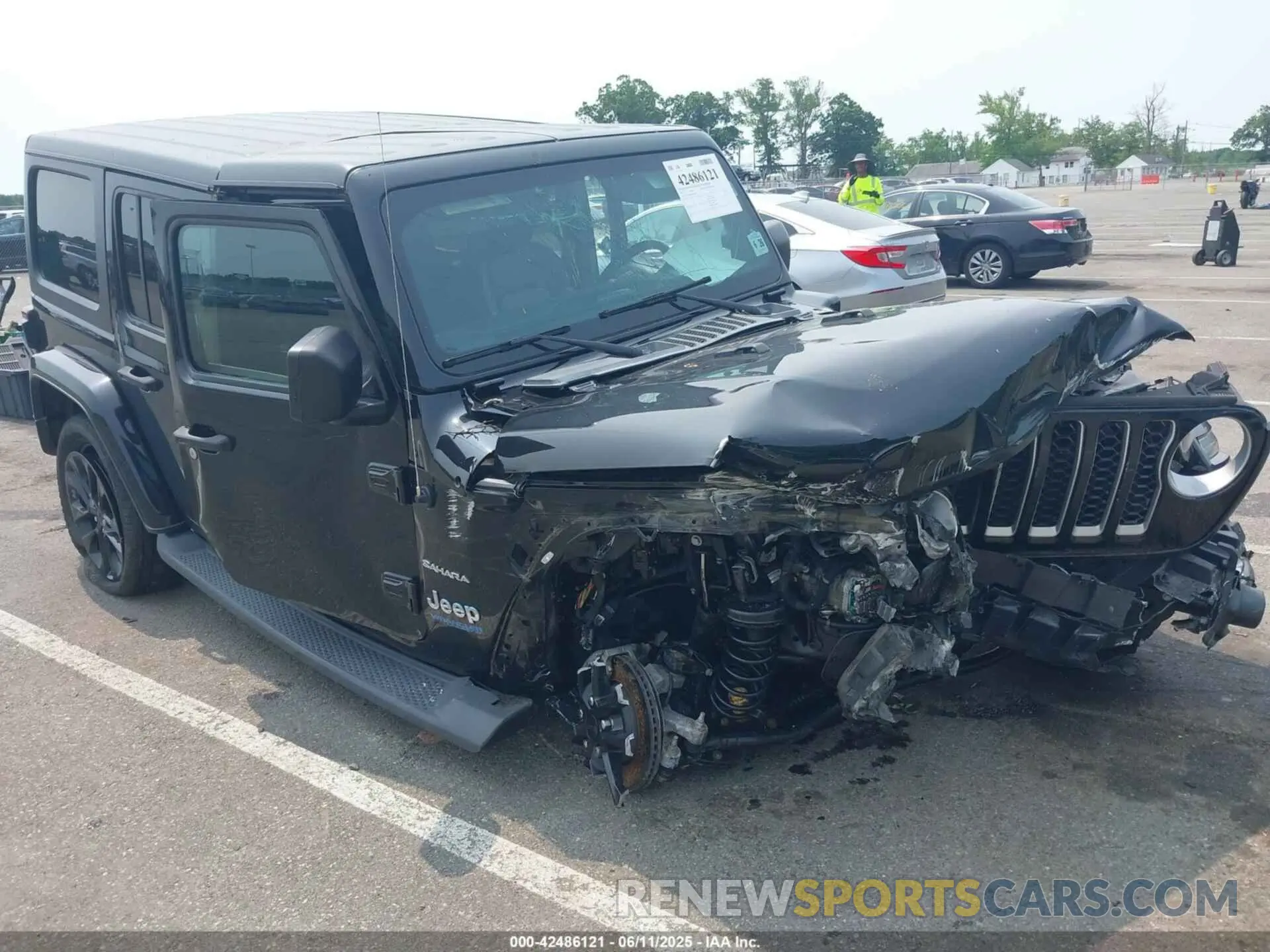 1 Photograph of a damaged car 1C4JJXP60MW772389 JEEP WRANGLER 4XE 2021