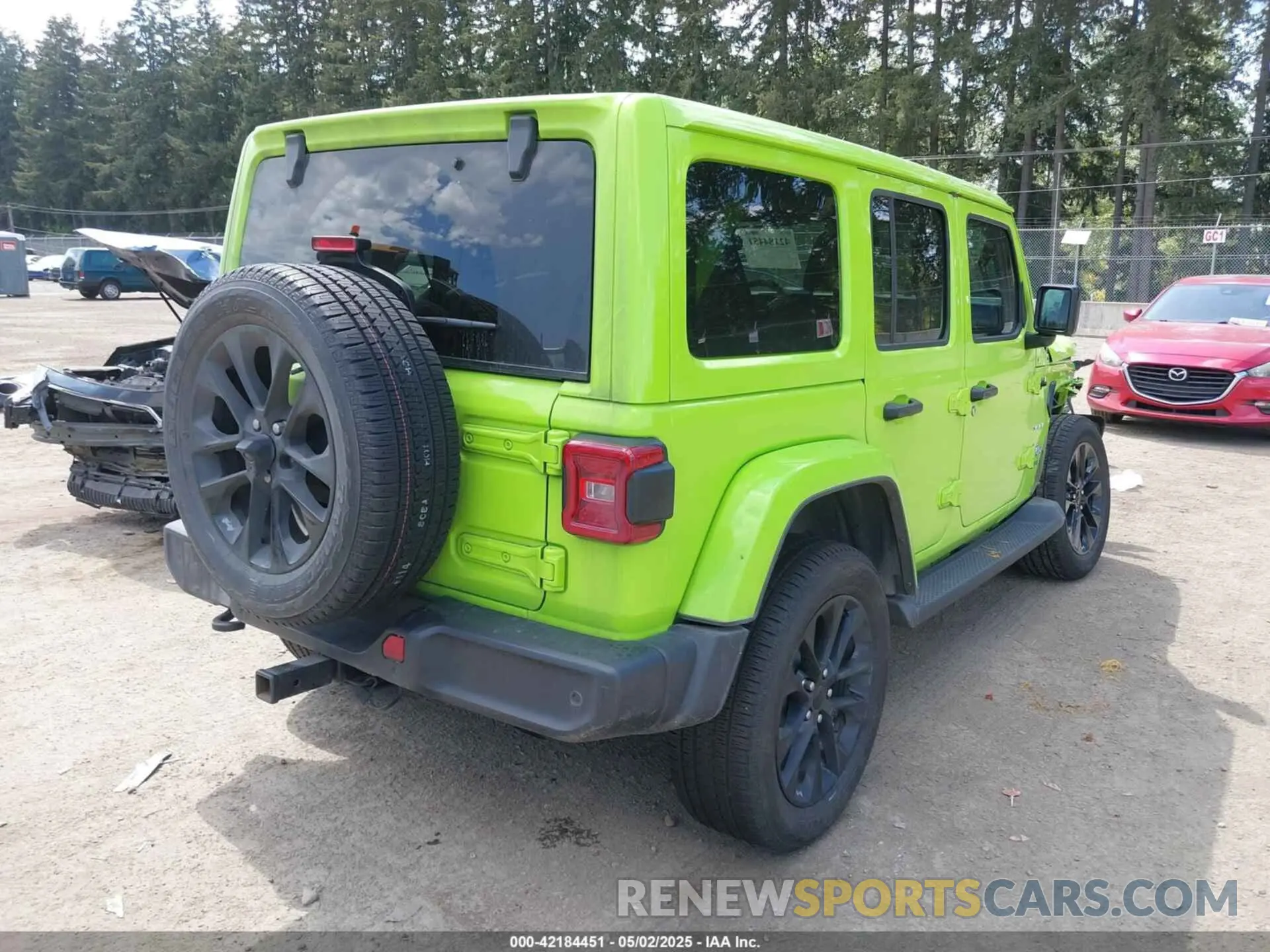 4 Фотография поврежденного автомобиля 1C4JJXP69MW782094 JEEP WRANGLER 4XE 2021