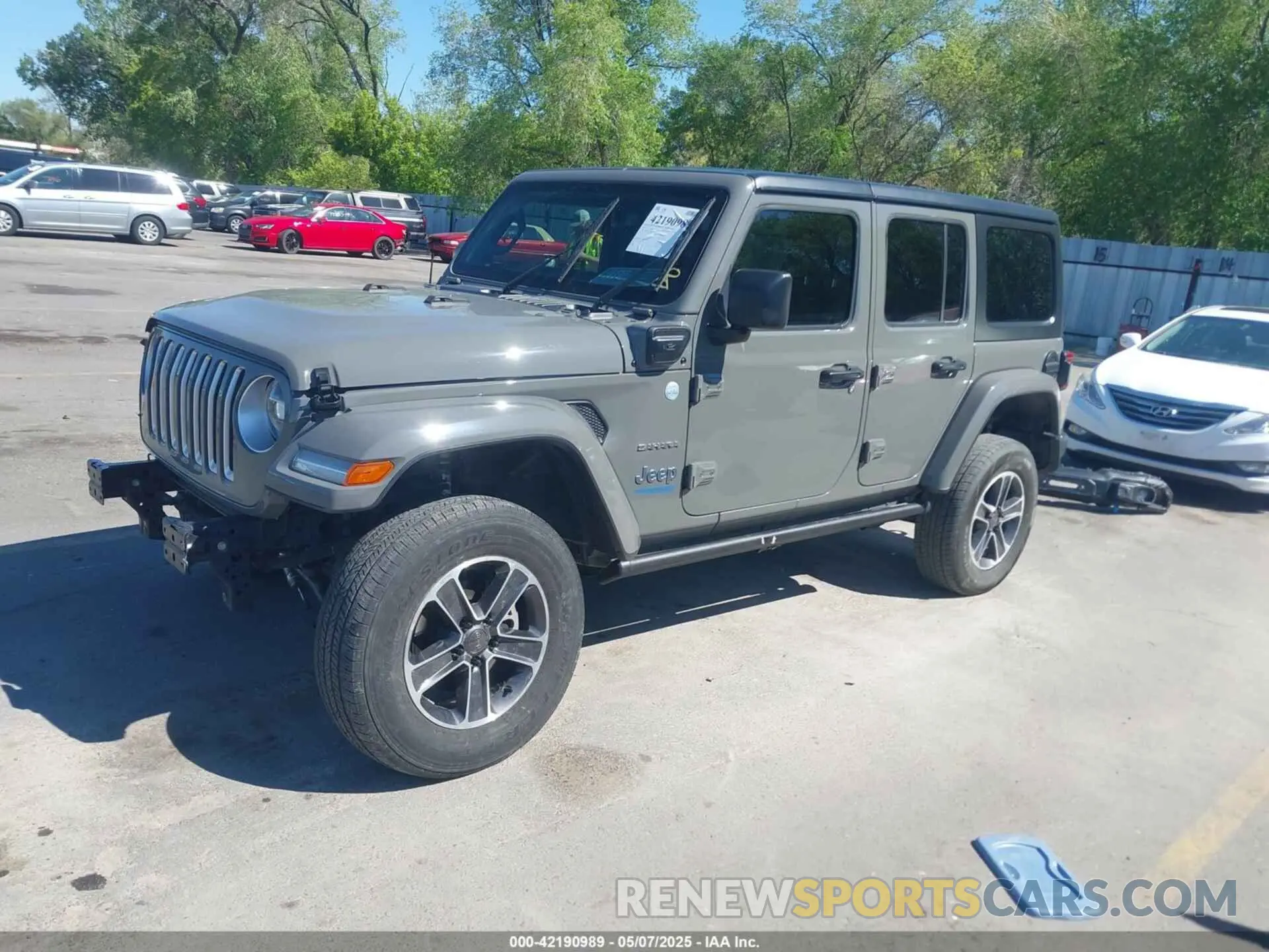 2 Фотография поврежденного автомобиля 1C4JJXP64NW227927 JEEP WRANGLER 4XE 2022