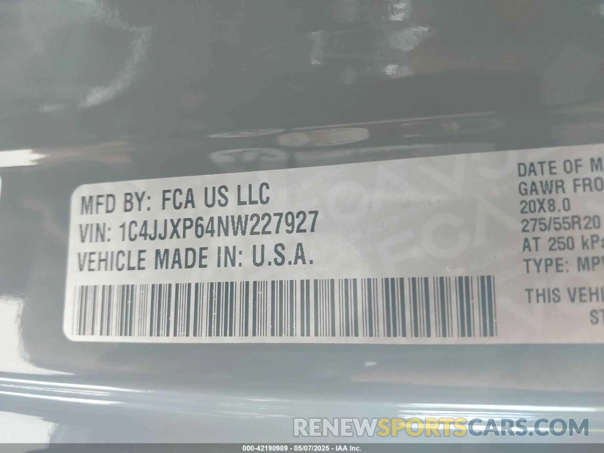 9 Фотография поврежденного автомобиля 1C4JJXP64NW227927 JEEP WRANGLER 4XE 2022