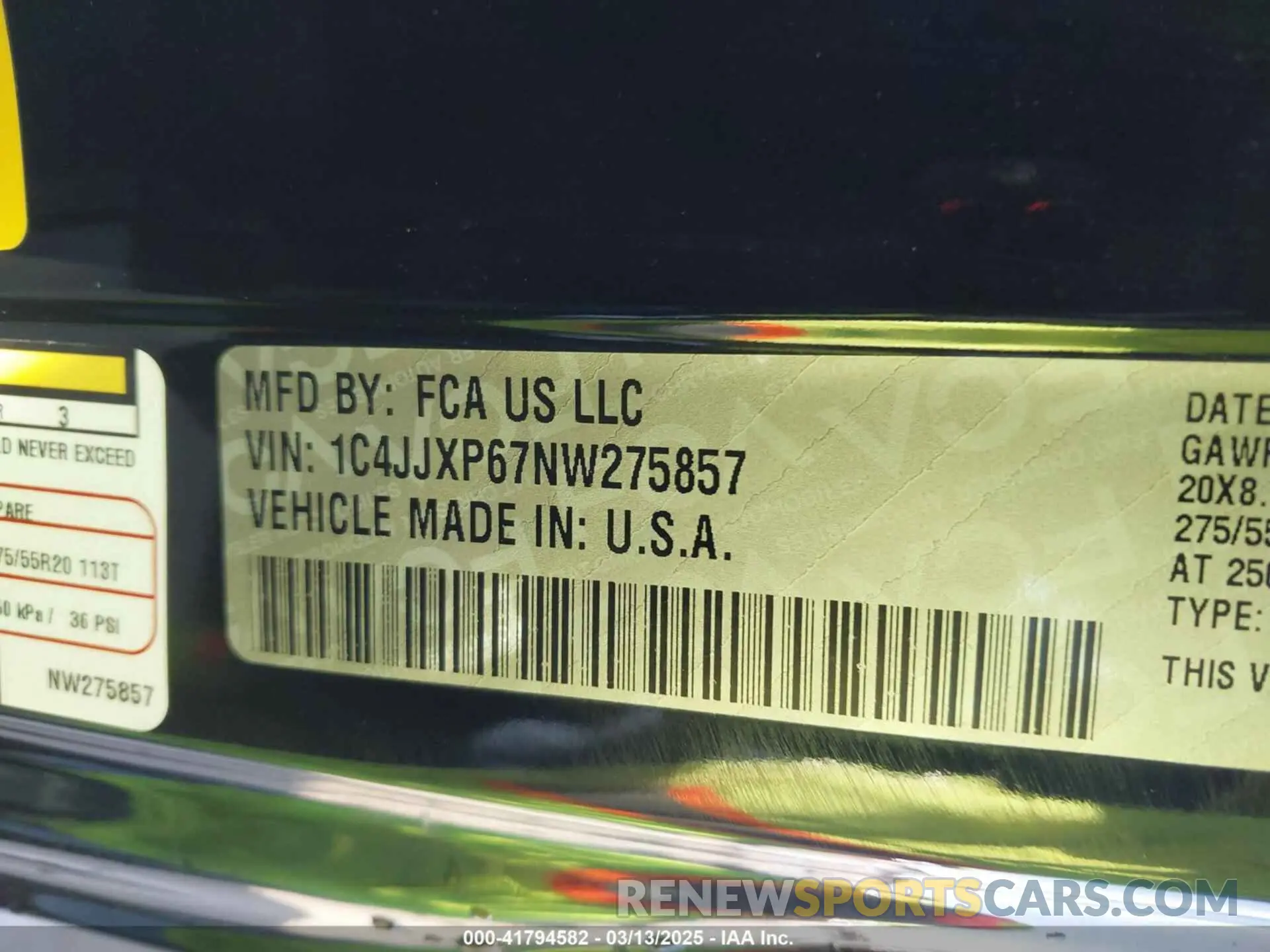 9 Фотография поврежденного автомобиля 1C4JJXP67NW275857 JEEP WRANGLER 4XE 2022