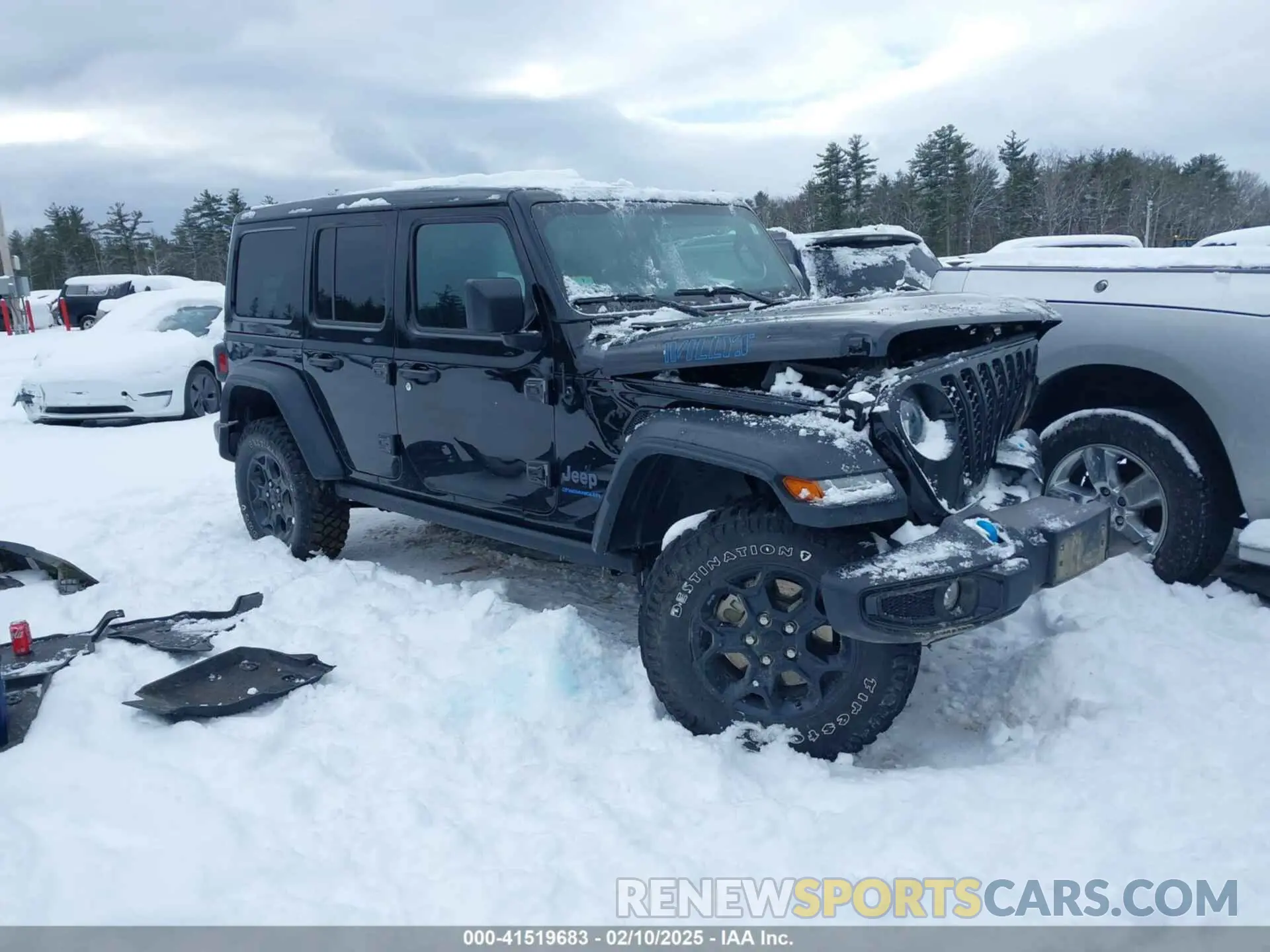 1 Photograph of a damaged car 1C4JJXN60PW626923 JEEP WRANGLER 4XE 2023