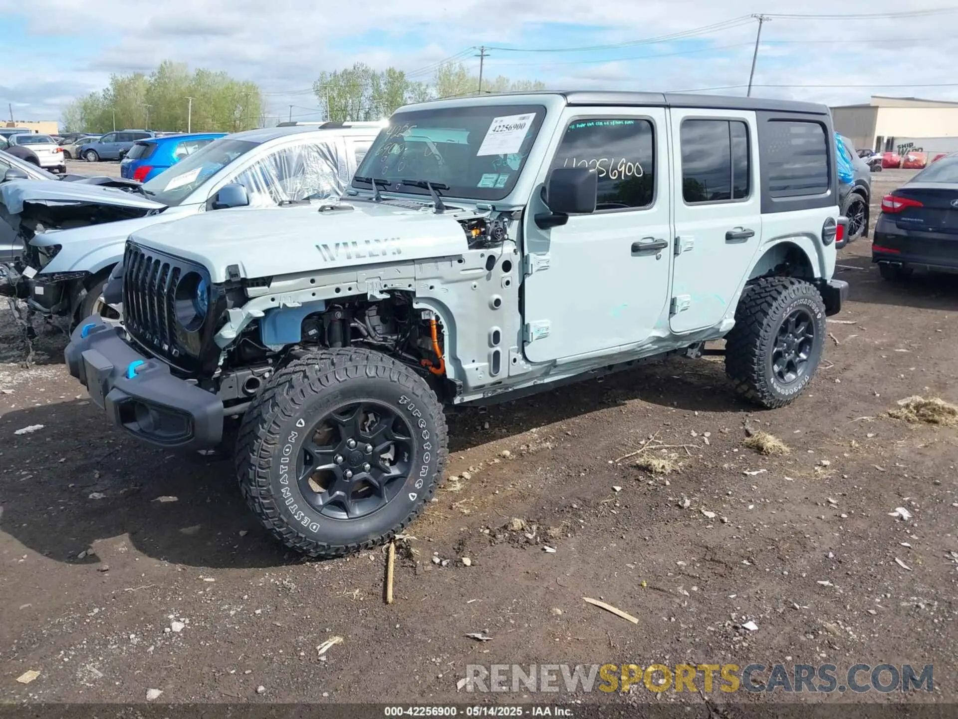 2 Photograph of a damaged car 1C4JJXN63PW625829 JEEP WRANGLER 4XE 2023