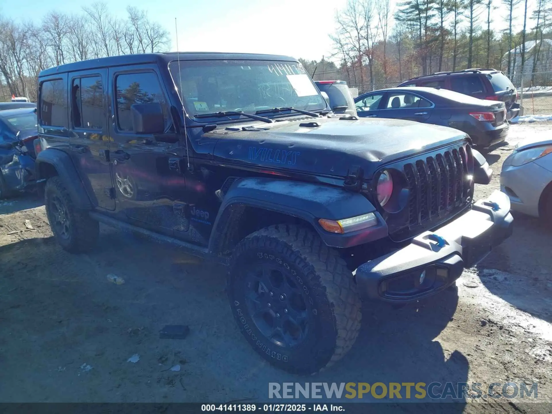 1 Photograph of a damaged car 1C4JJXN67PW621024 JEEP WRANGLER 4XE 2023