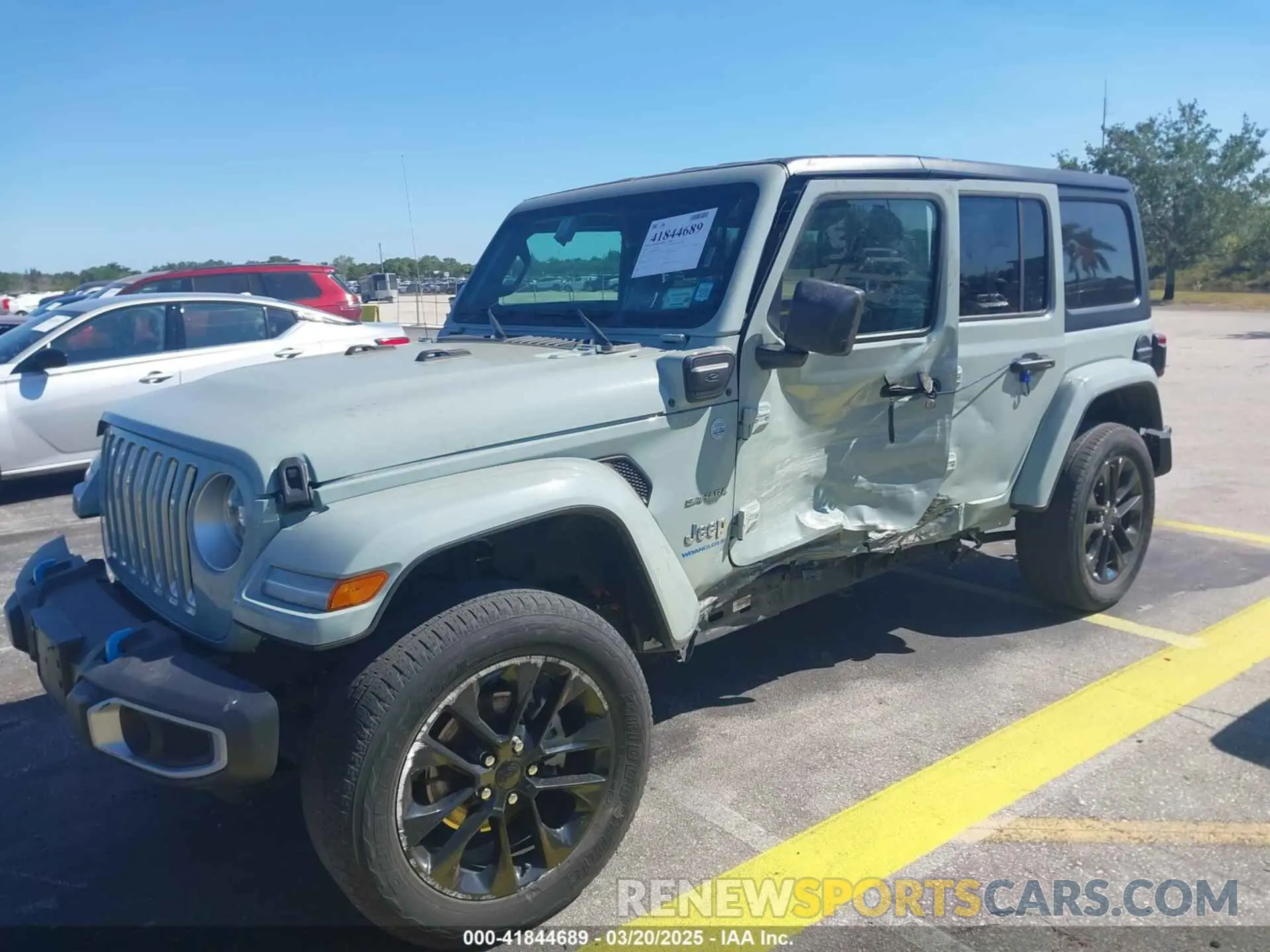 2 Photograph of a damaged car 1C4JJXP66PW627264 JEEP WRANGLER 4XE 2023