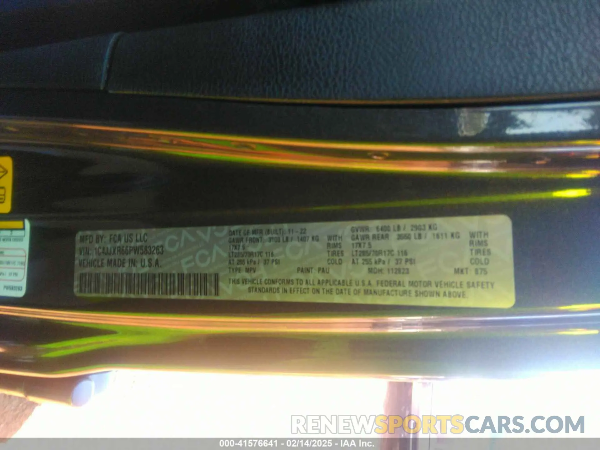 9 Фотография поврежденного автомобиля 1C4JJXR66PW583263 JEEP WRANGLER 4XE 2023