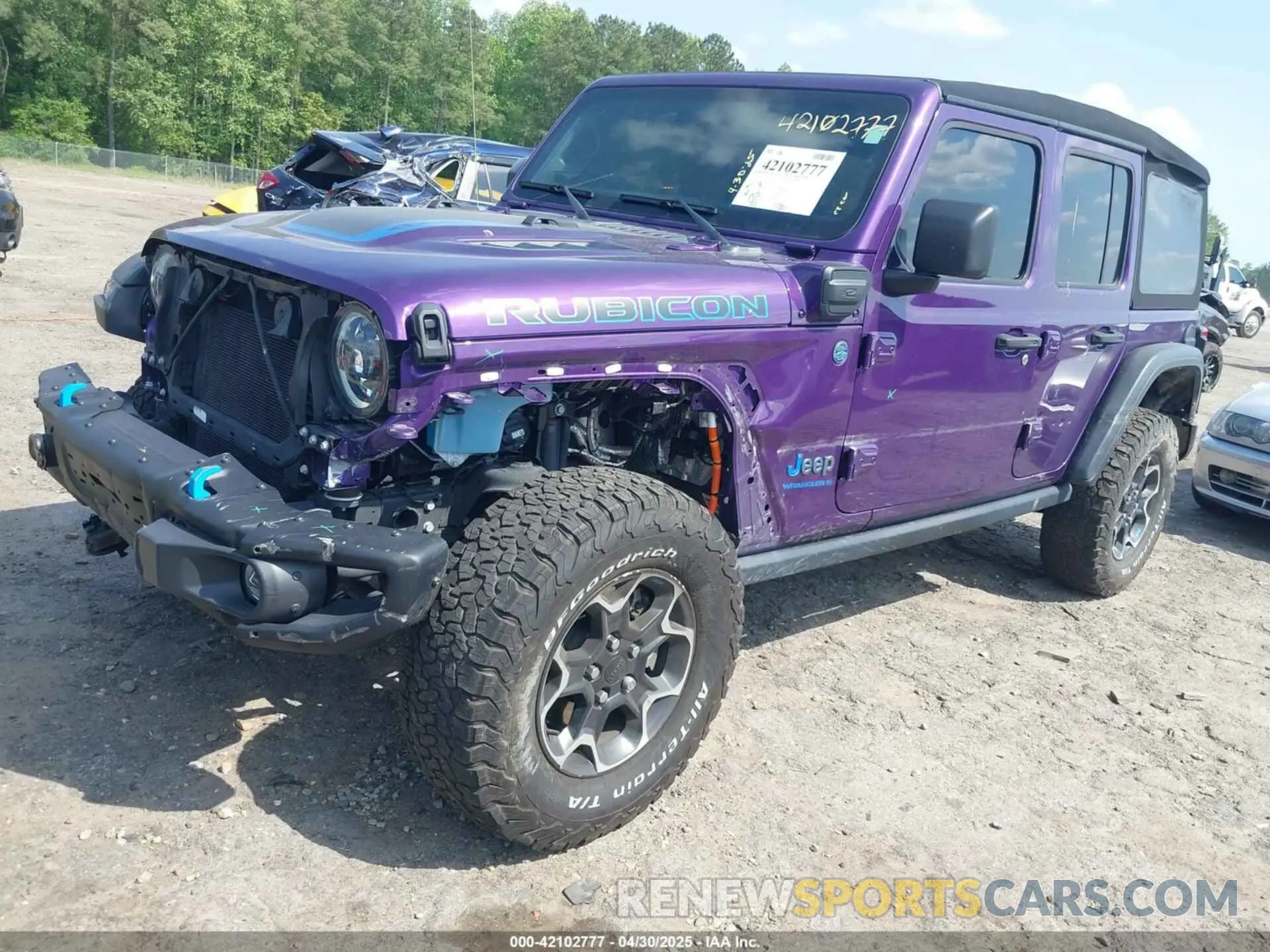2 Фотография поврежденного автомобиля 1C4JJXR6XPW614238 JEEP WRANGLER 4XE 2023