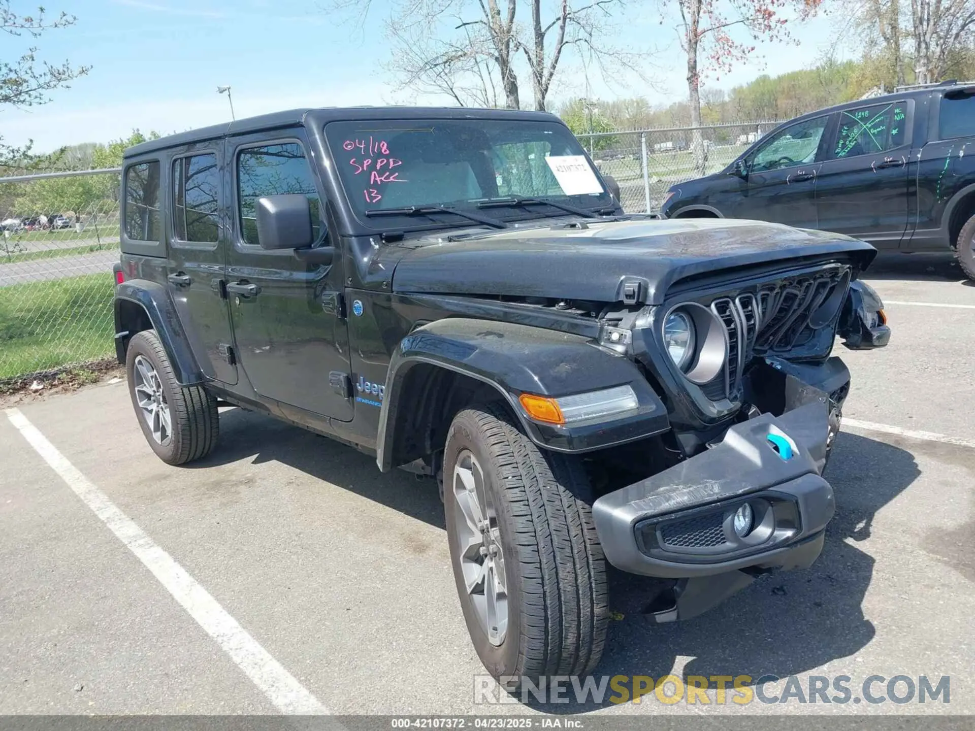 1 Photograph of a damaged car 1C4RJXN68RW145341 JEEP WRANGLER 4XE 2024