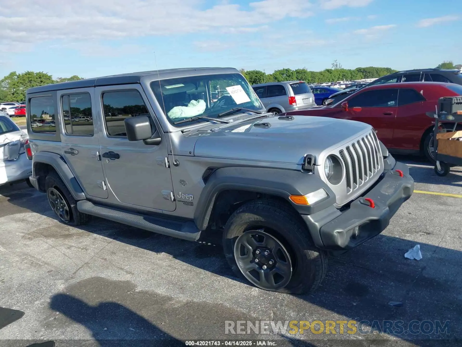 1 Photograph of a damaged car 1C4HJXDG0KW509912 JEEP WRANGLER UNLIMITED 2019