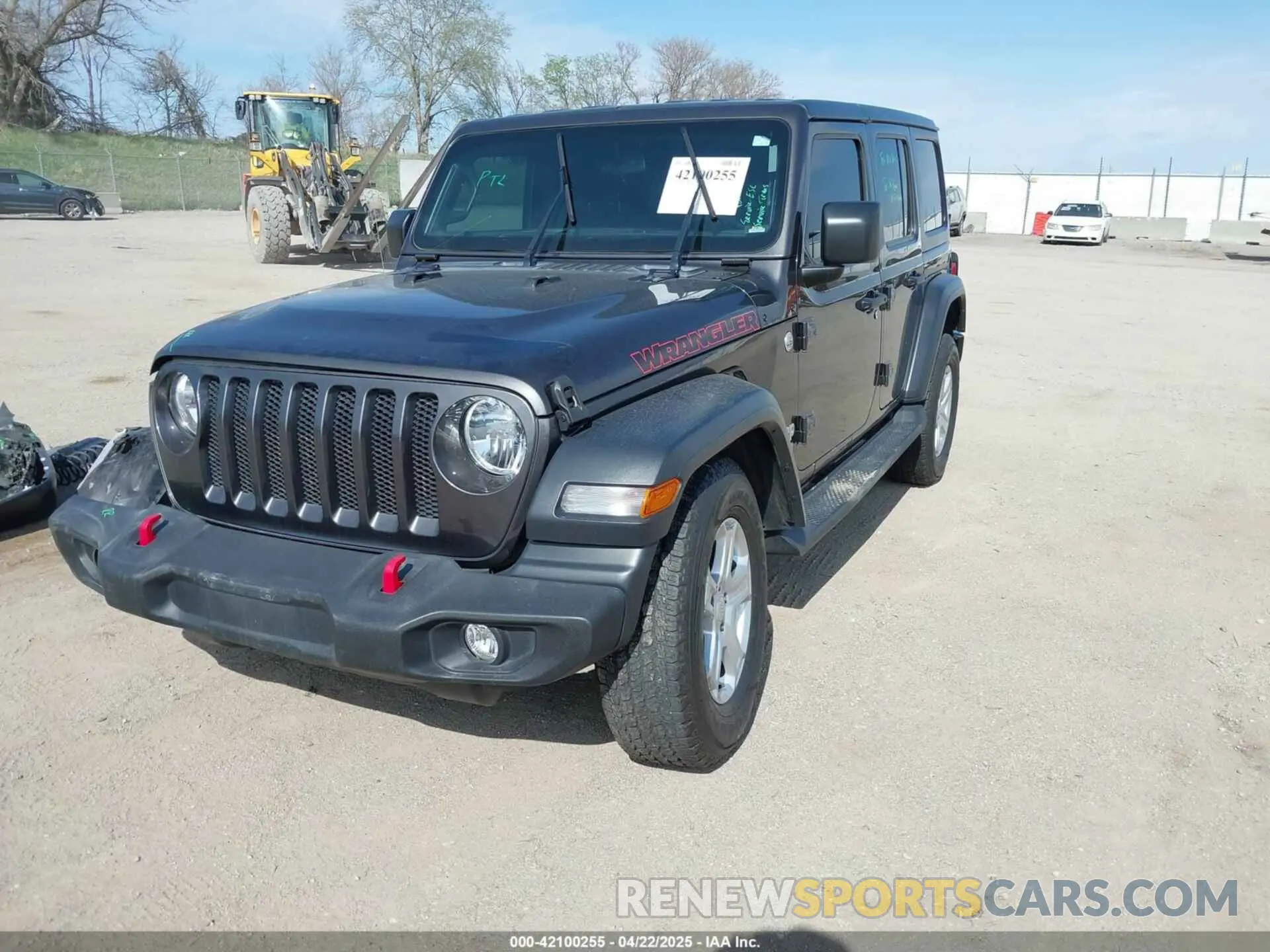 2 Photograph of a damaged car 1C4HJXDG0KW541940 JEEP WRANGLER UNLIMITED 2019
