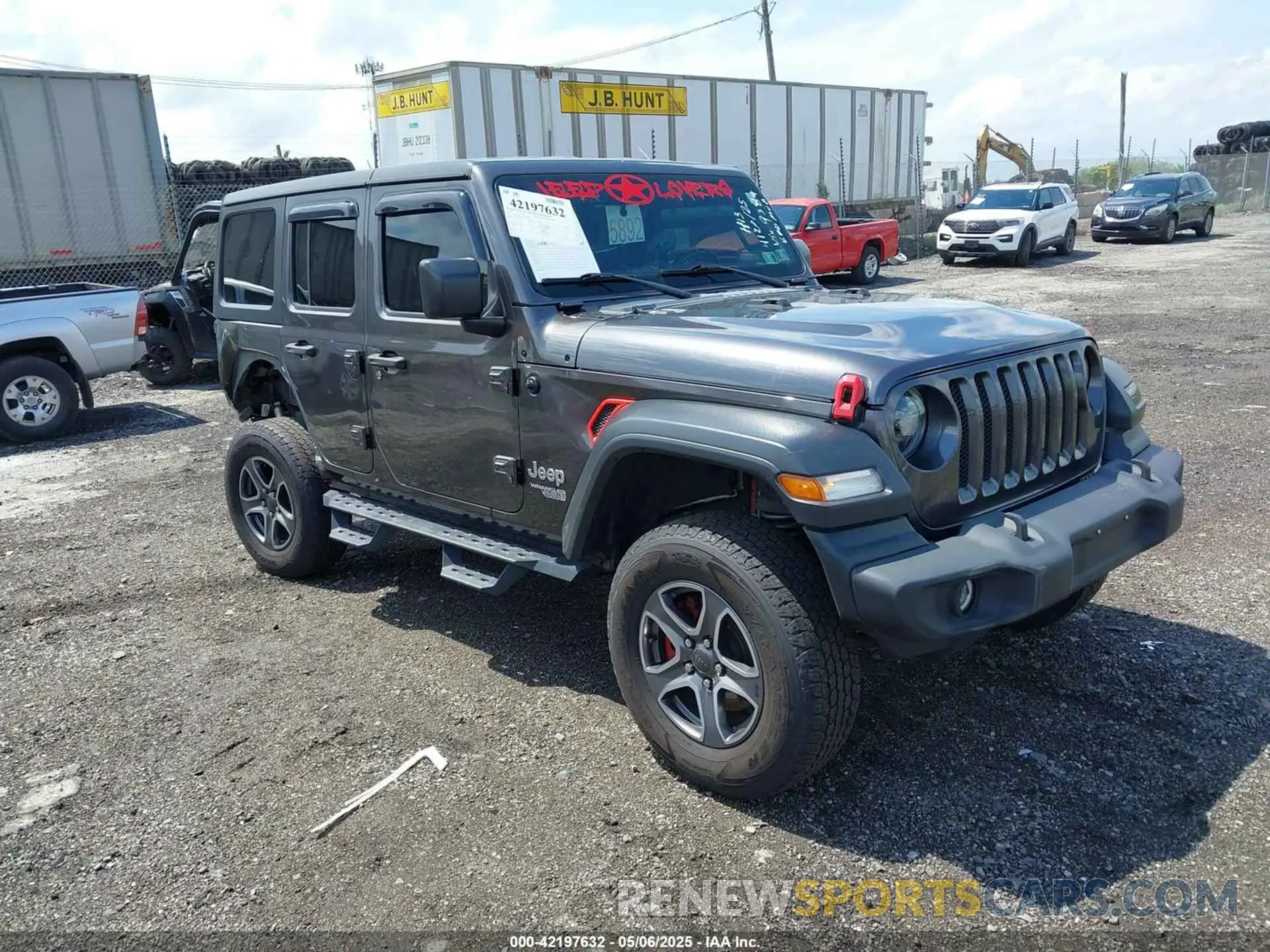 1 Photograph of a damaged car 1C4HJXDG3KW569389 JEEP WRANGLER UNLIMITED 2019