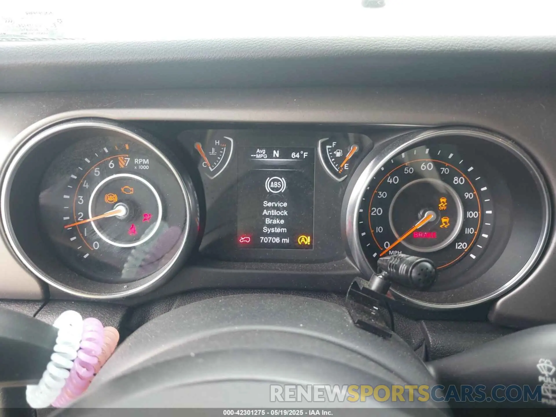 7 Photograph of a damaged car 1C4HJXDG4KW509864 JEEP WRANGLER UNLIMITED 2019