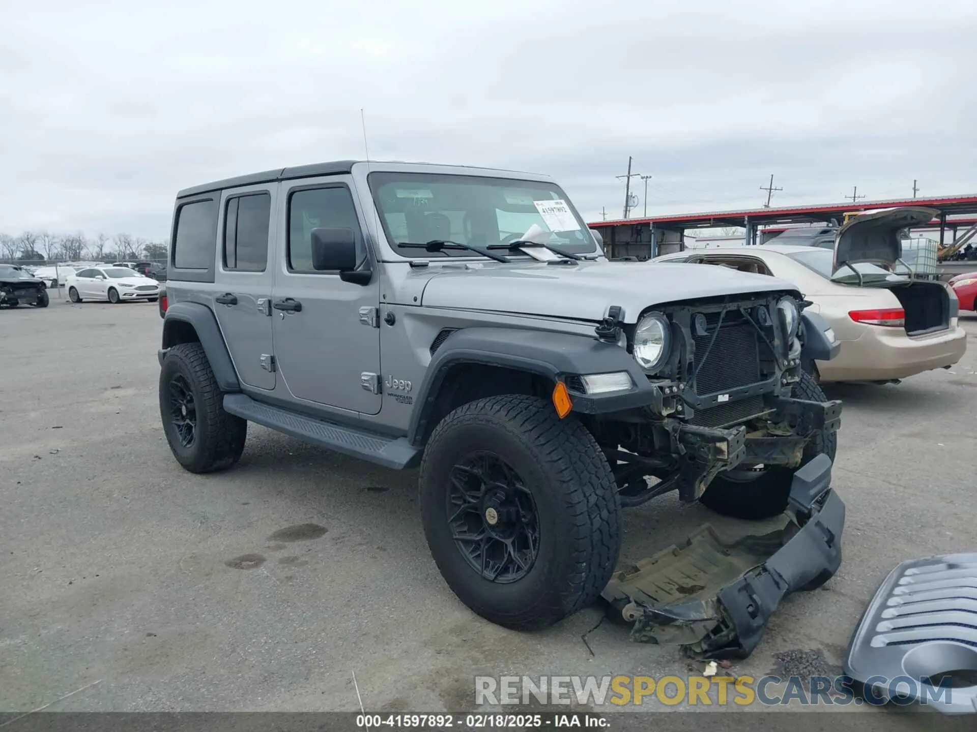 1 Photograph of a damaged car 1C4HJXDG4KW518726 JEEP WRANGLER UNLIMITED 2019