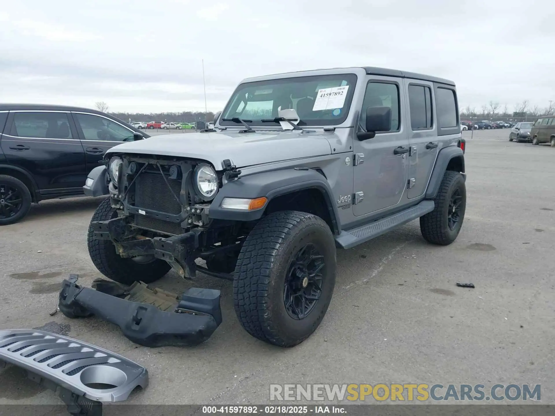 2 Photograph of a damaged car 1C4HJXDG4KW518726 JEEP WRANGLER UNLIMITED 2019