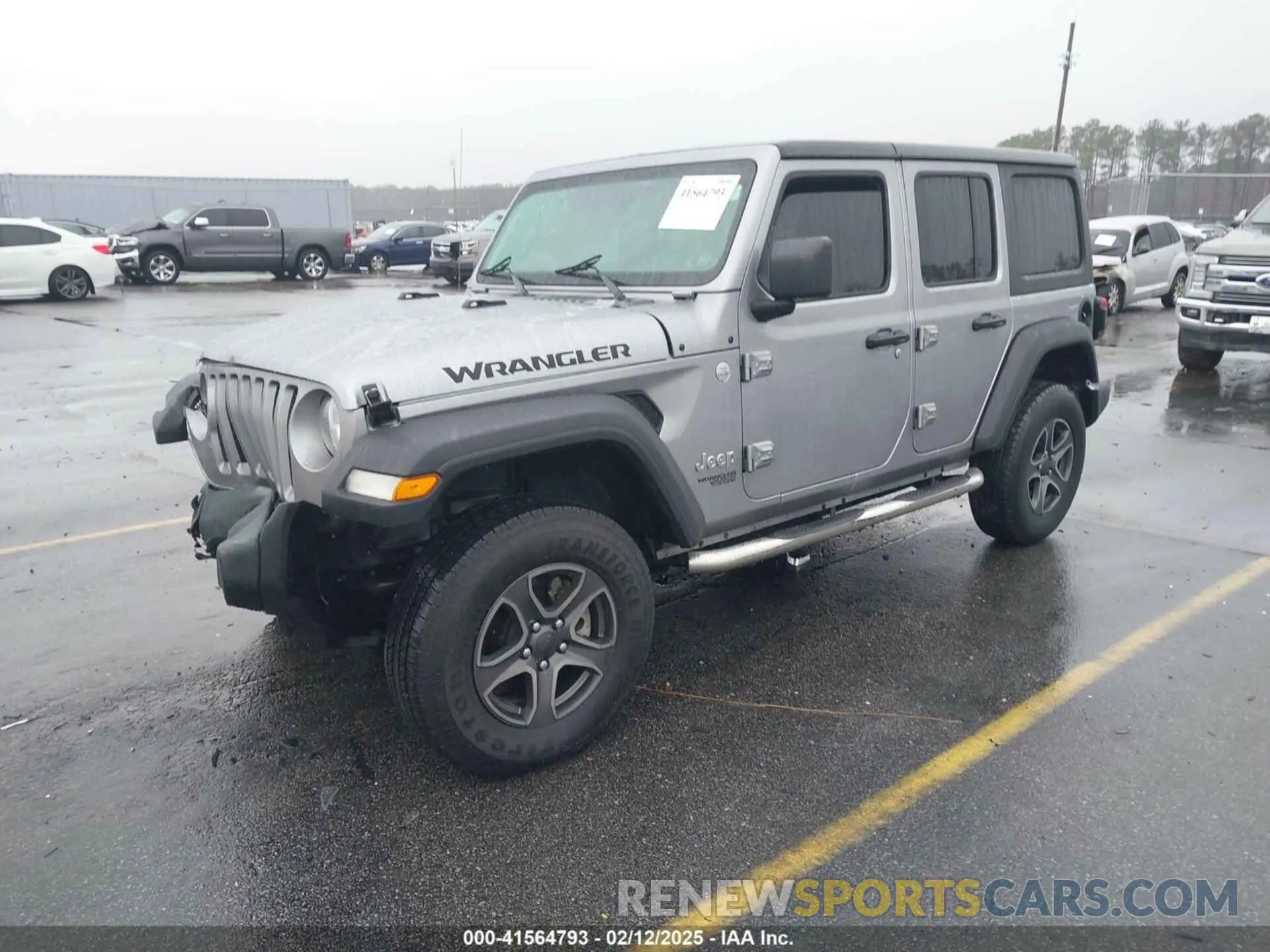 2 Photograph of a damaged car 1C4HJXDG7KW558525 JEEP WRANGLER UNLIMITED 2019