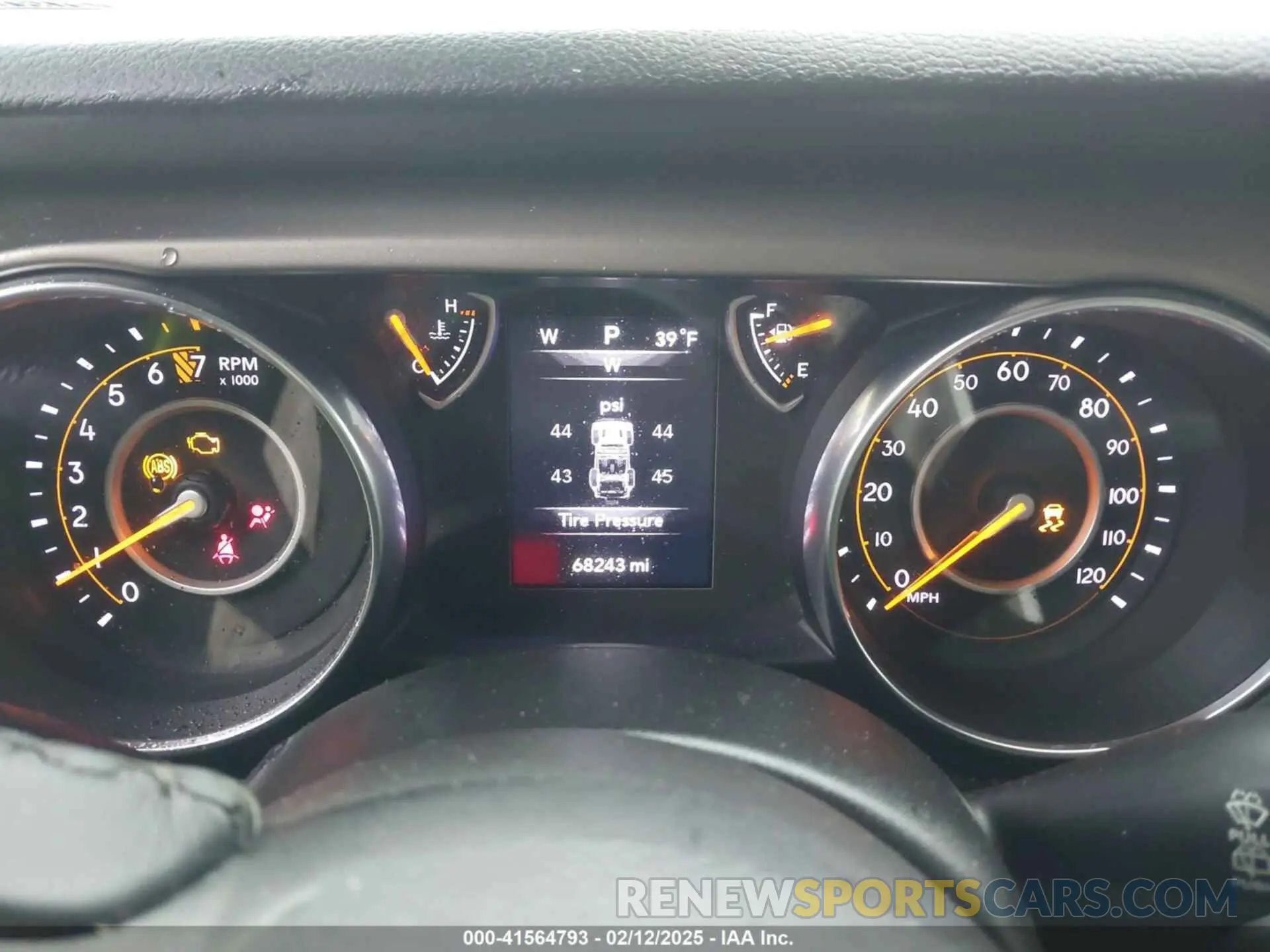 7 Photograph of a damaged car 1C4HJXDG7KW558525 JEEP WRANGLER UNLIMITED 2019