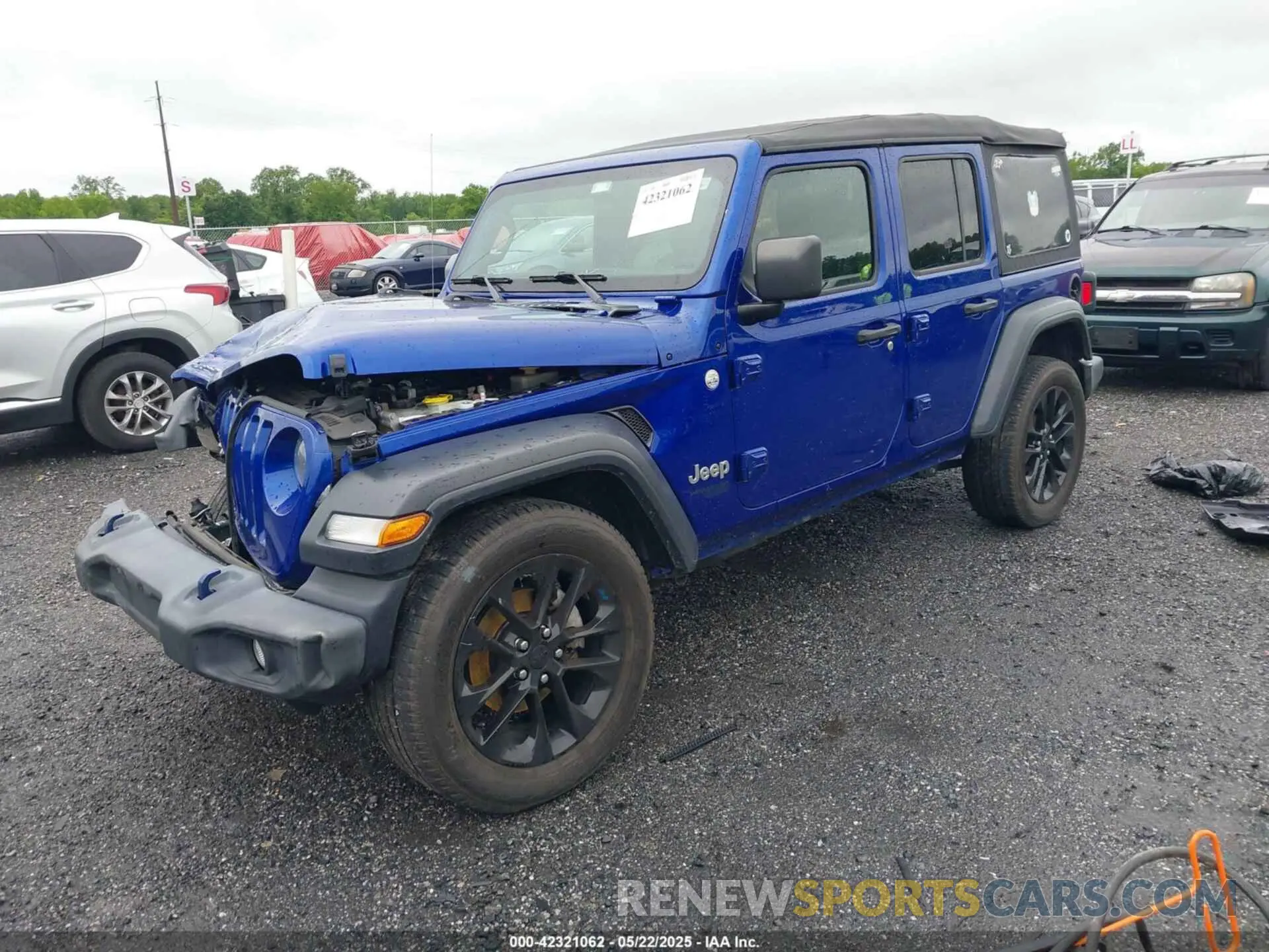 2 Photograph of a damaged car 1C4HJXDN3KW547195 JEEP WRANGLER UNLIMITED 2019