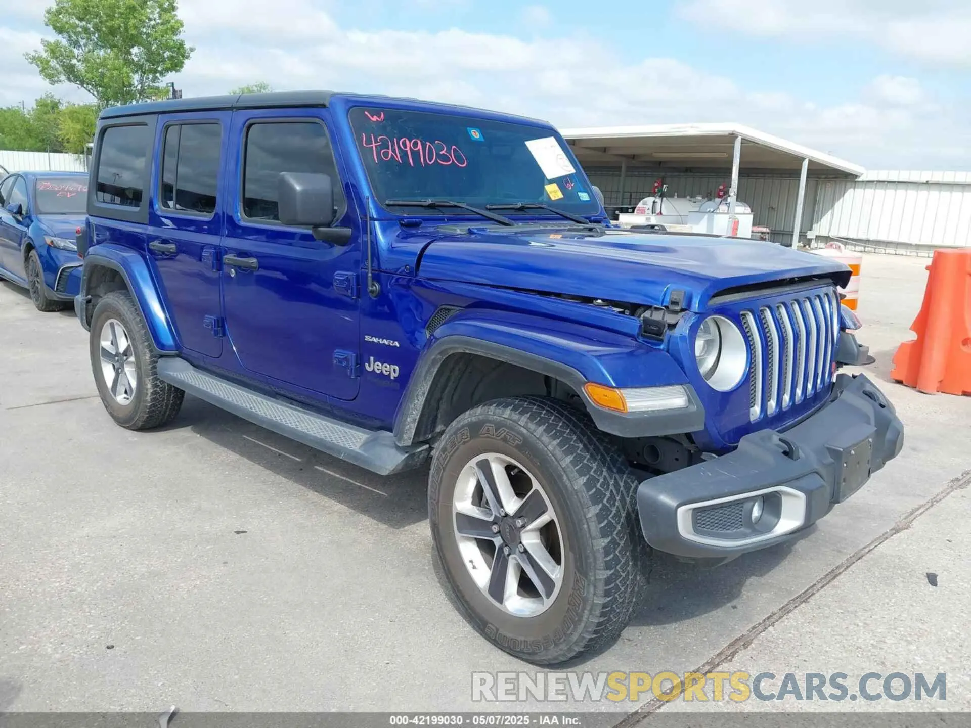 1 Photograph of a damaged car 1C4HJXEG2KW501485 JEEP WRANGLER UNLIMITED 2019