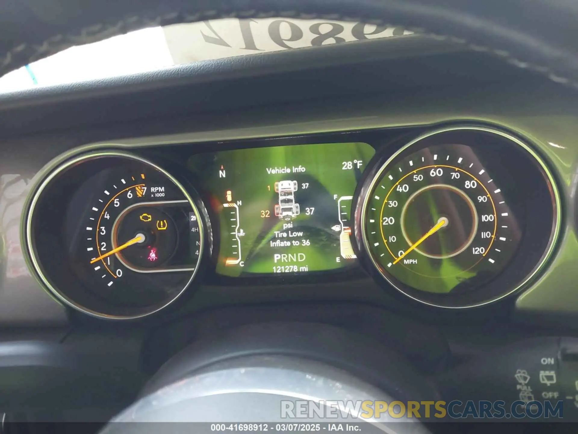 7 Photograph of a damaged car 1C4HJXEG5KW532861 JEEP WRANGLER UNLIMITED 2019
