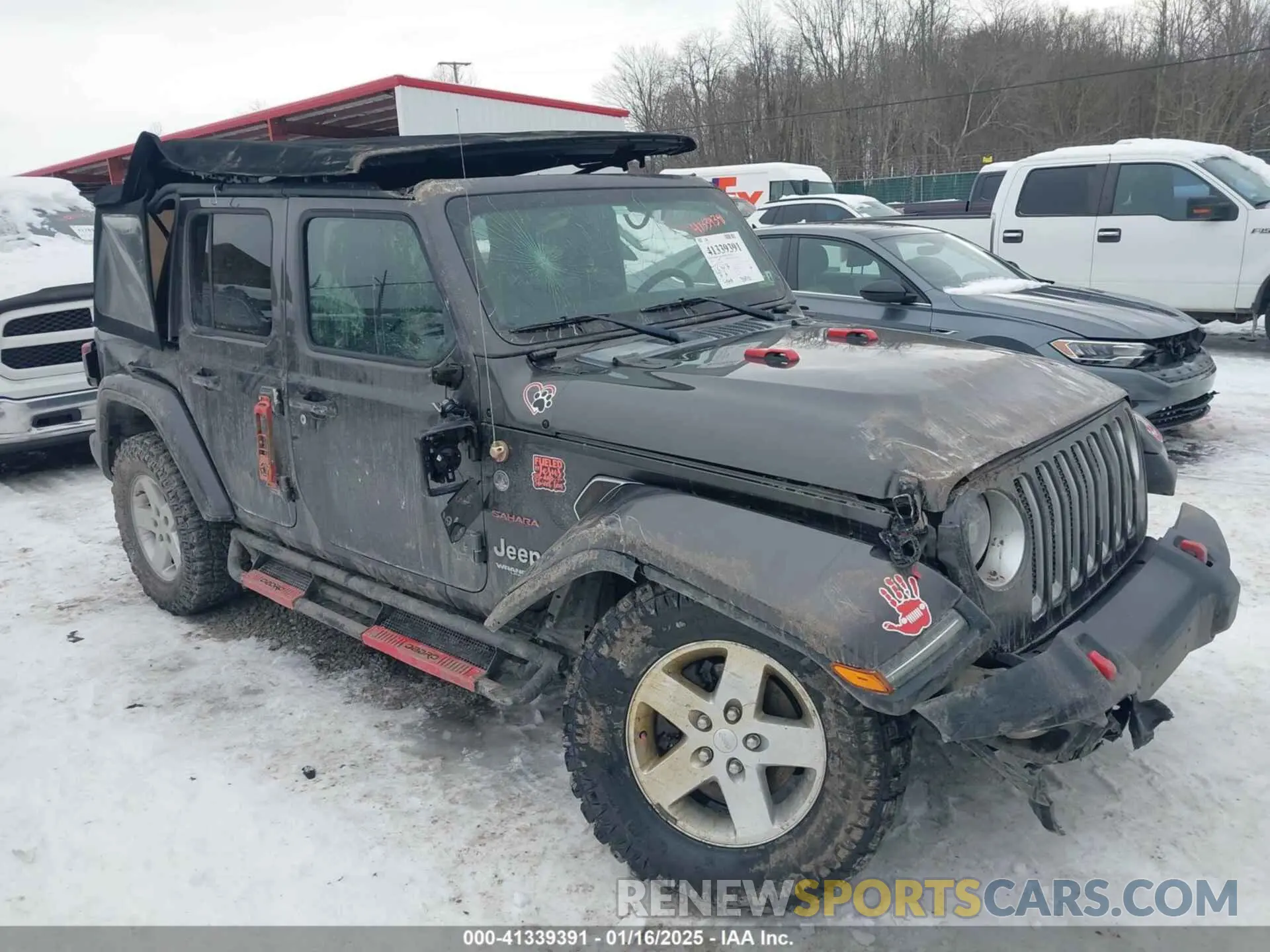 1 Photograph of a damaged car 1C4HJXEG7KW640608 JEEP WRANGLER UNLIMITED 2019