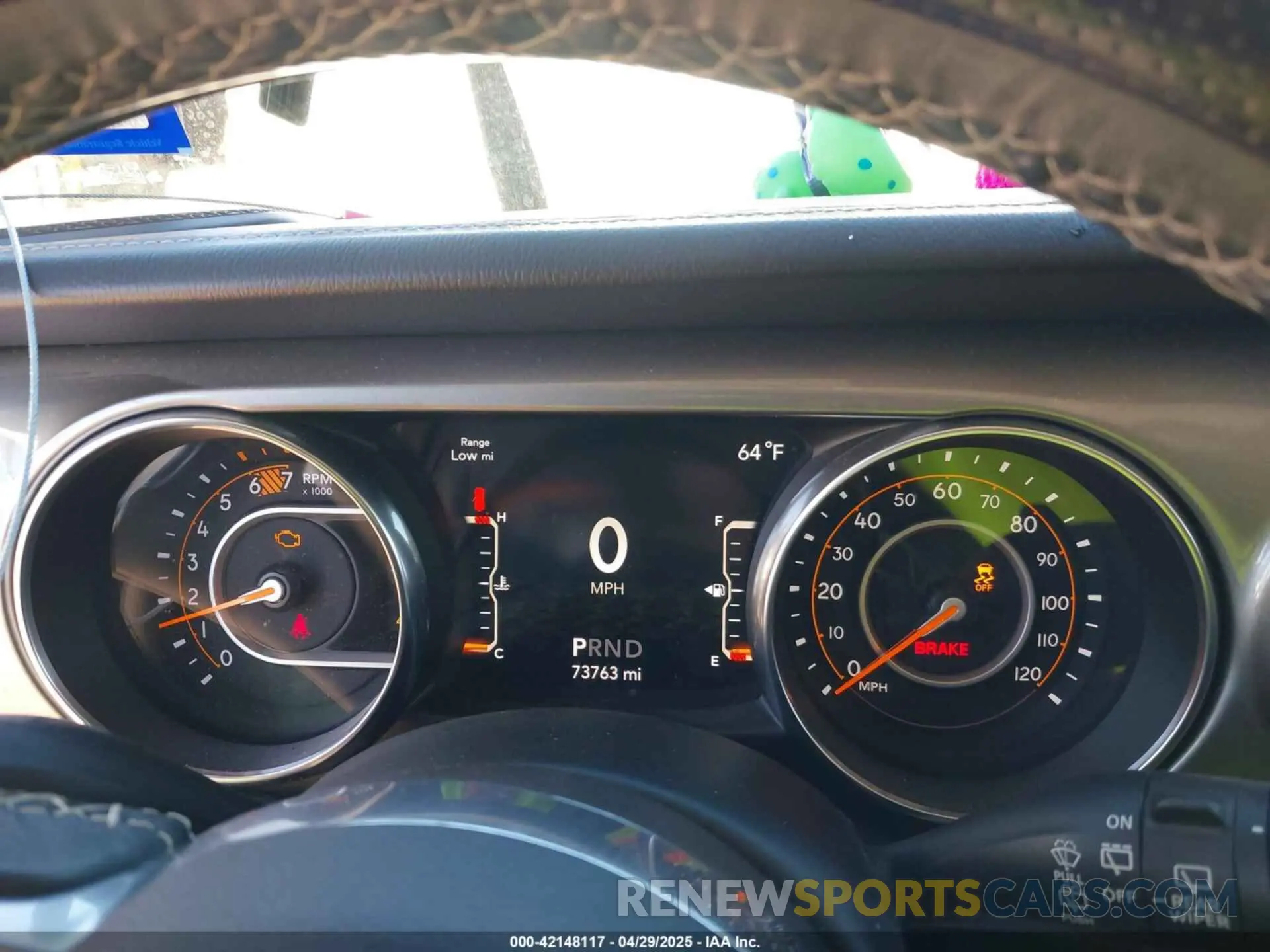 7 Photograph of a damaged car 1C4HJXEN3KW591602 JEEP WRANGLER UNLIMITED 2019