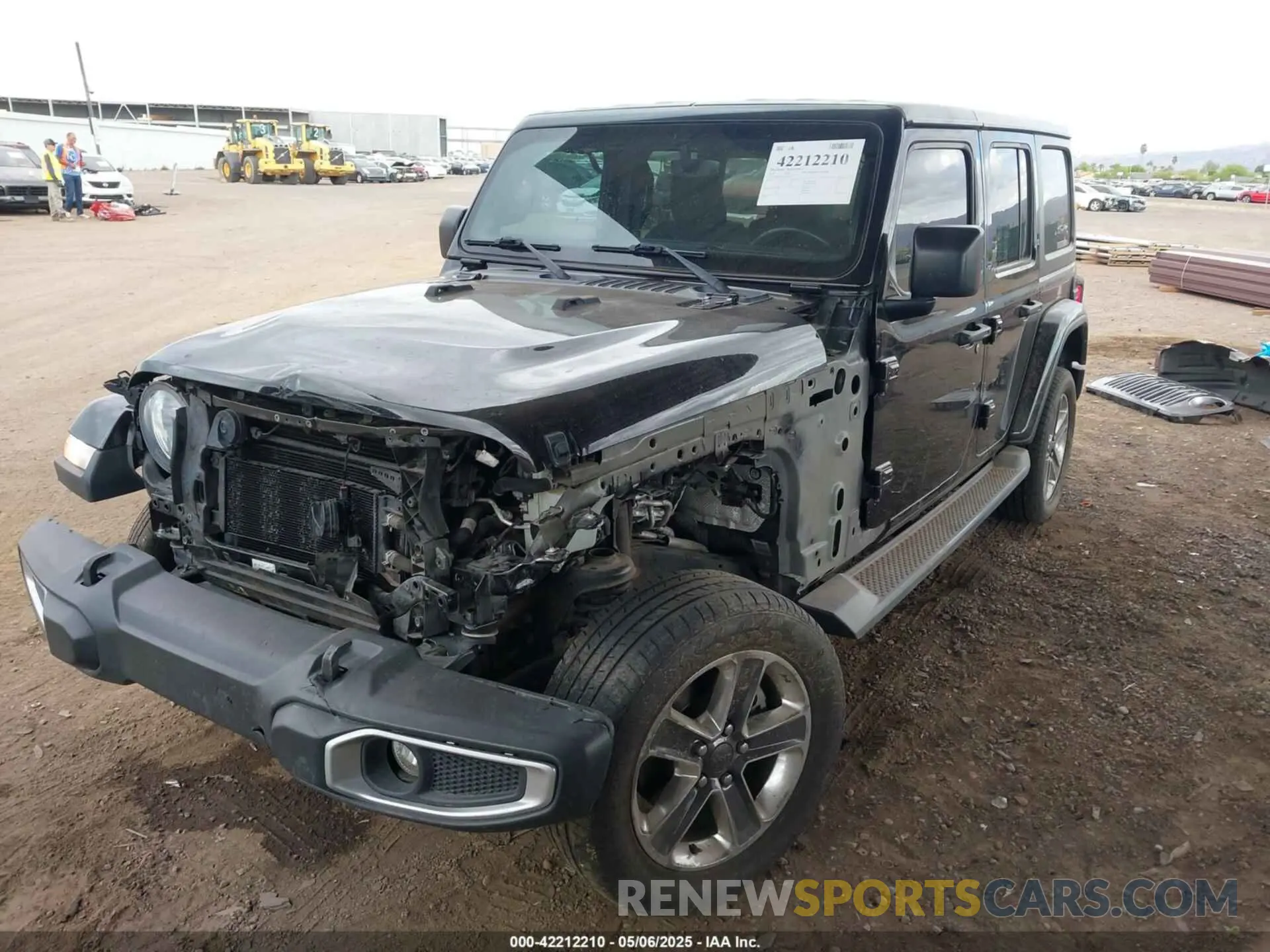 2 Photograph of a damaged car 1C4HJXEN6KW507563 JEEP WRANGLER UNLIMITED 2019