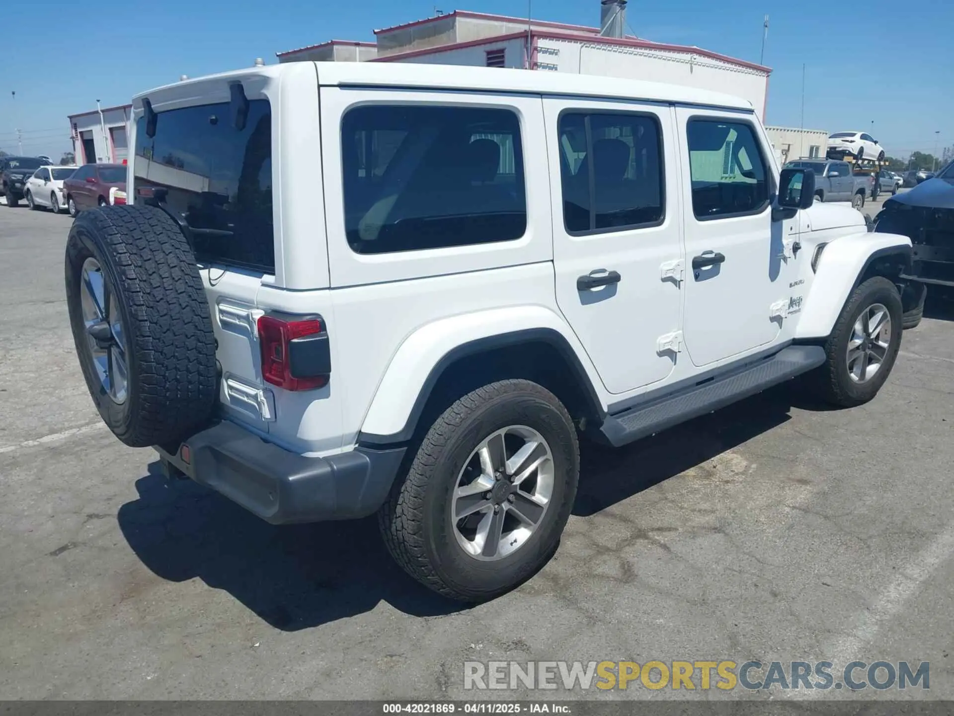 4 Фотография поврежденного автомобиля 1C4HJXENXKW684942 JEEP WRANGLER UNLIMITED 2019