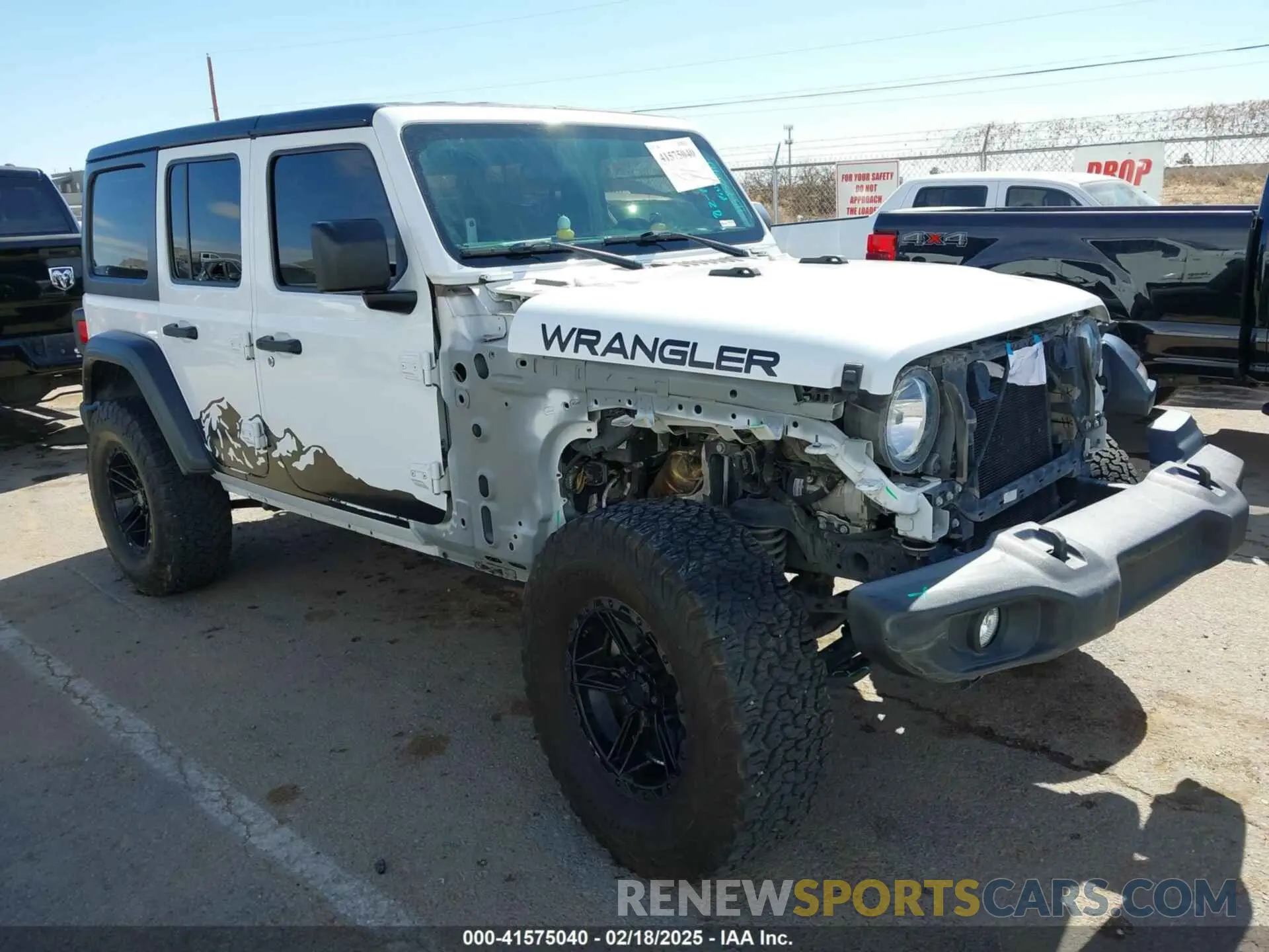 1 Photograph of a damaged car 1C4HJXDG0LW174393 JEEP WRANGLER UNLIMITED 2020