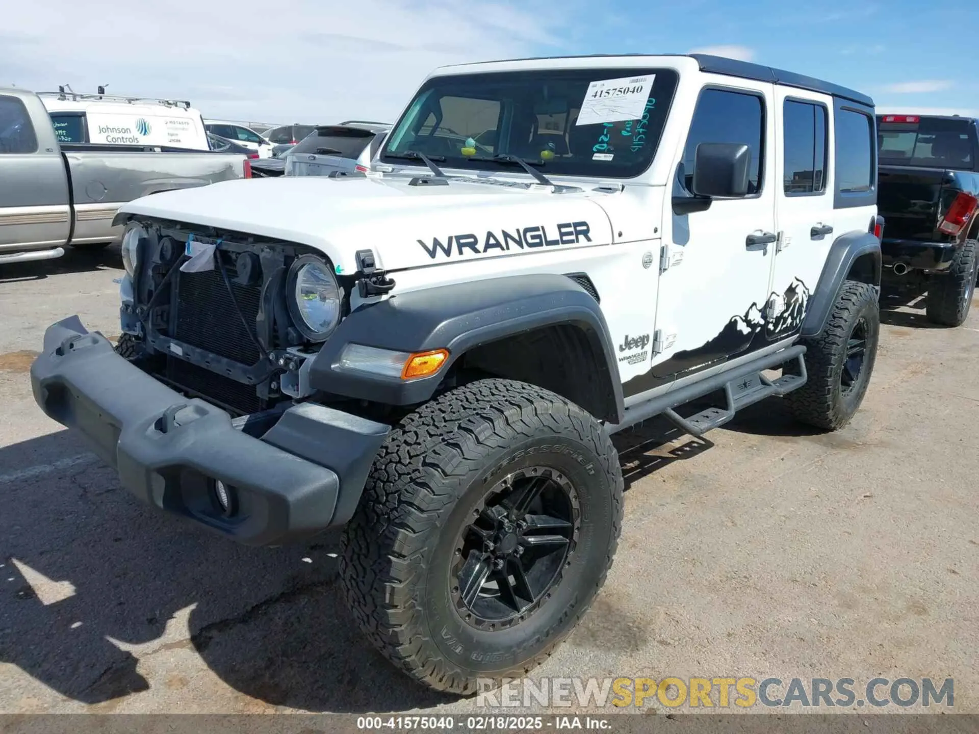 2 Photograph of a damaged car 1C4HJXDG0LW174393 JEEP WRANGLER UNLIMITED 2020
