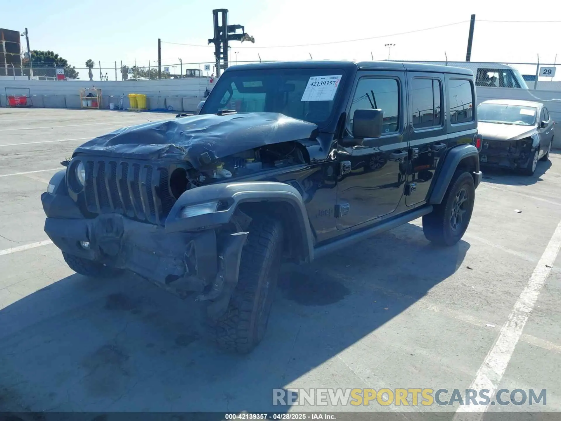 2 Фотография поврежденного автомобиля 1C4HJXDG0LW238819 JEEP WRANGLER UNLIMITED 2020