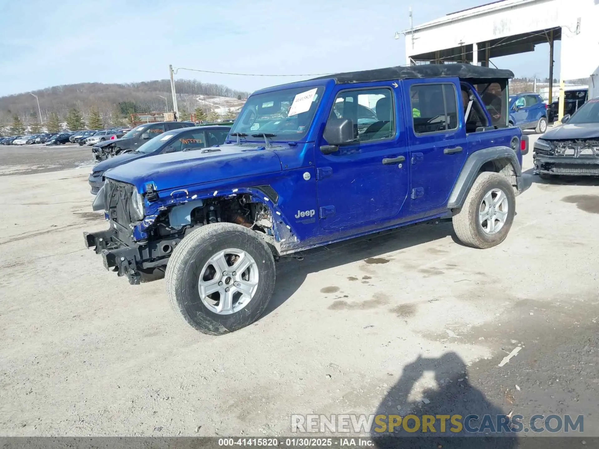 2 Photograph of a damaged car 1C4HJXDG2LW260238 JEEP WRANGLER UNLIMITED 2020