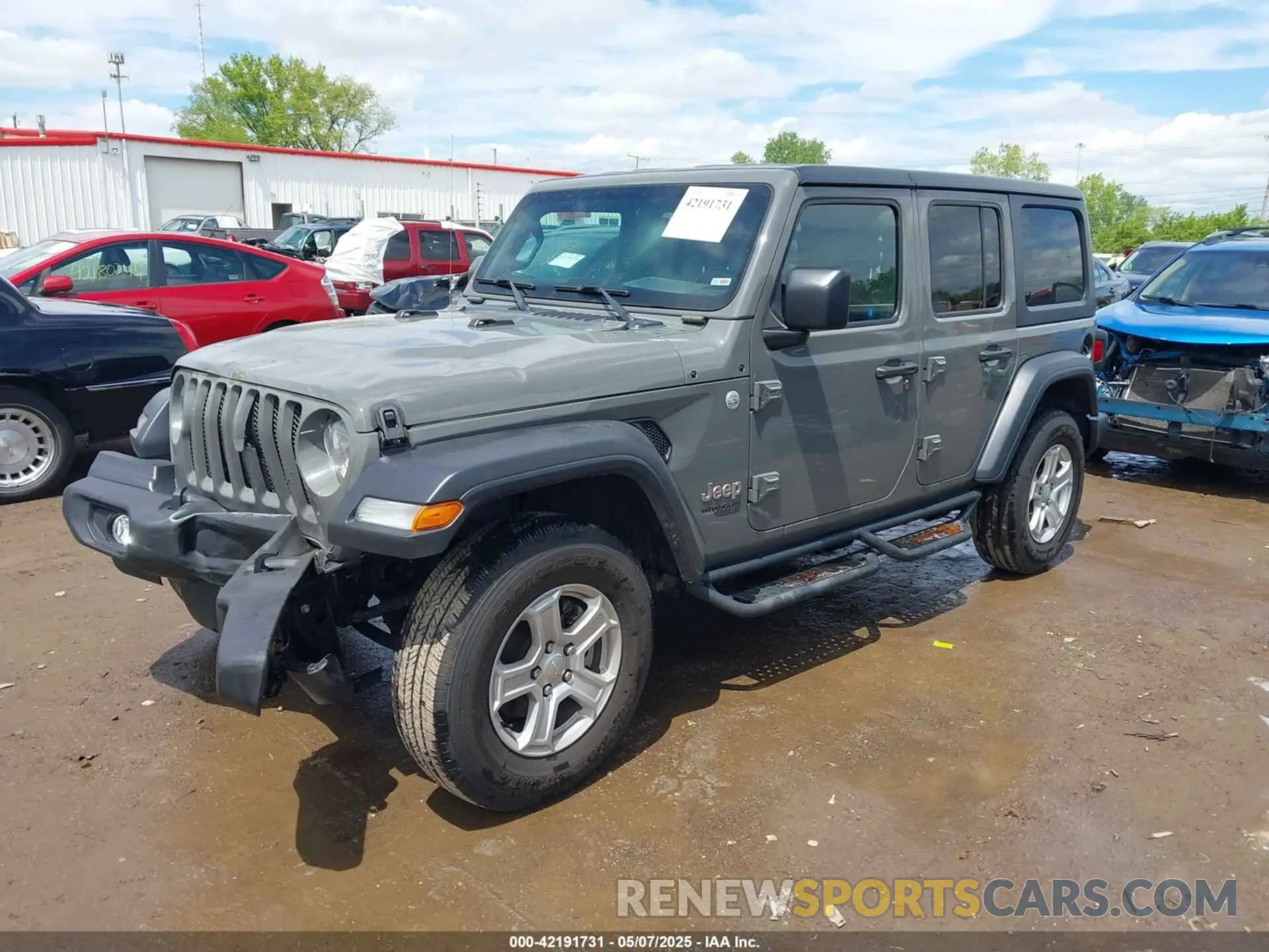 2 Photograph of a damaged car 1C4HJXDG6LW242311 JEEP WRANGLER UNLIMITED 2020