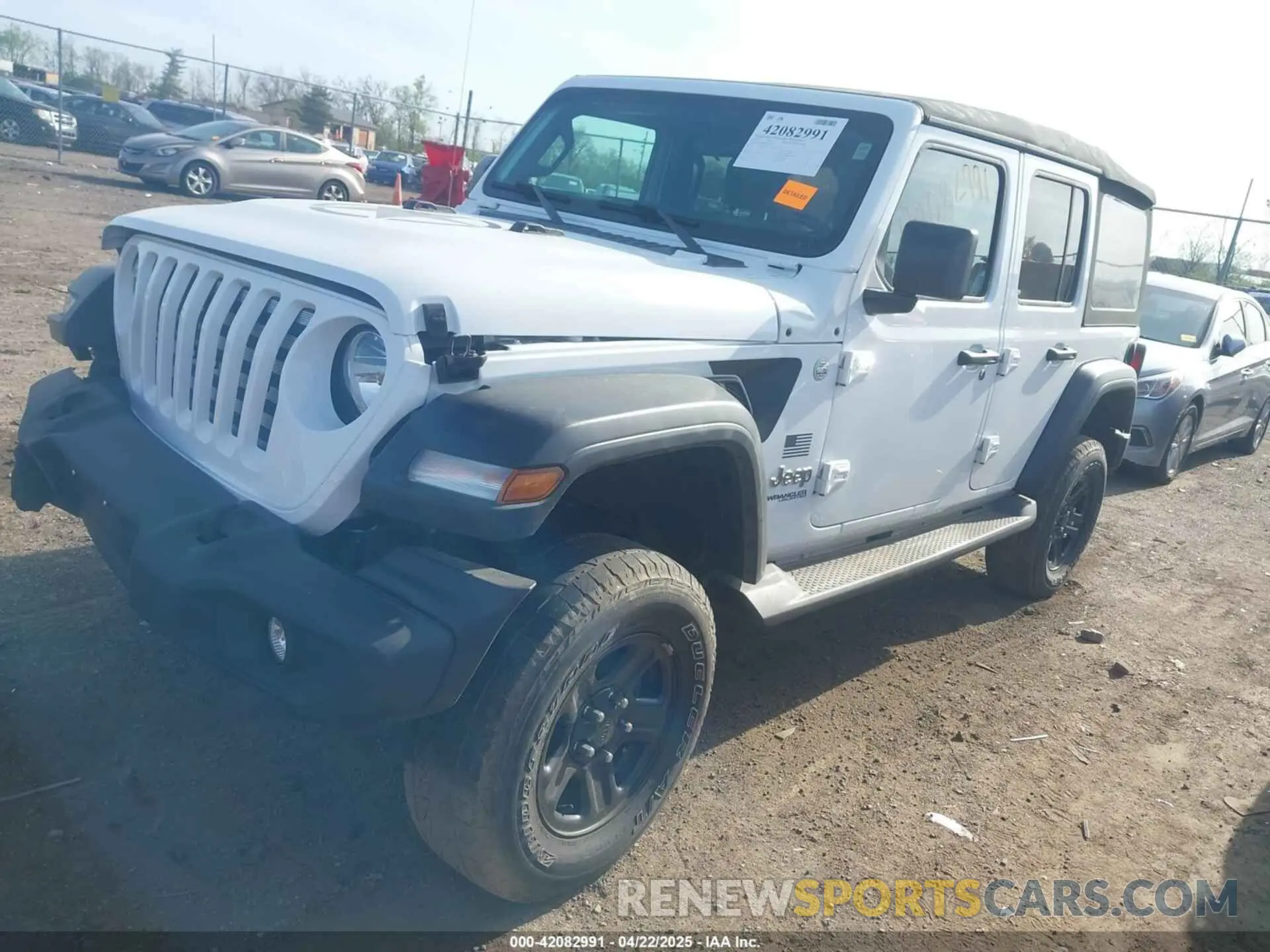 2 Photograph of a damaged car 1C4HJXDG8LW238311 JEEP WRANGLER UNLIMITED 2020