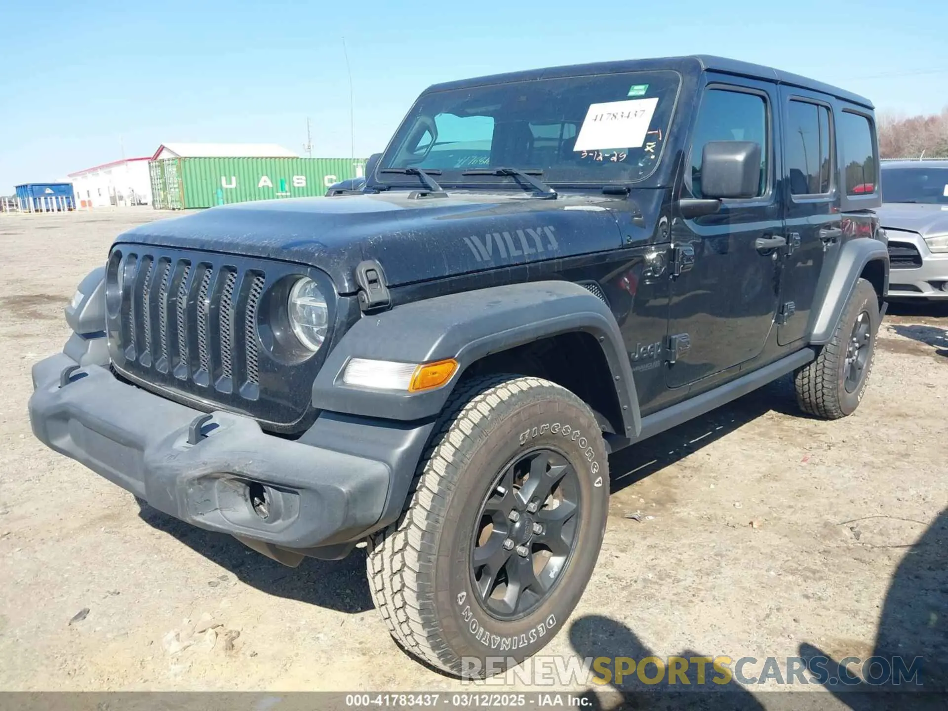 2 Photograph of a damaged car 1C4HJXDGXLW219078 JEEP WRANGLER UNLIMITED 2020