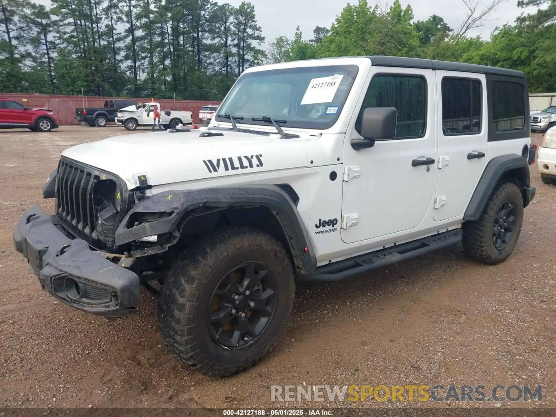 2 Photograph of a damaged car 1C4HJXDGXLW329337 JEEP WRANGLER UNLIMITED 2020