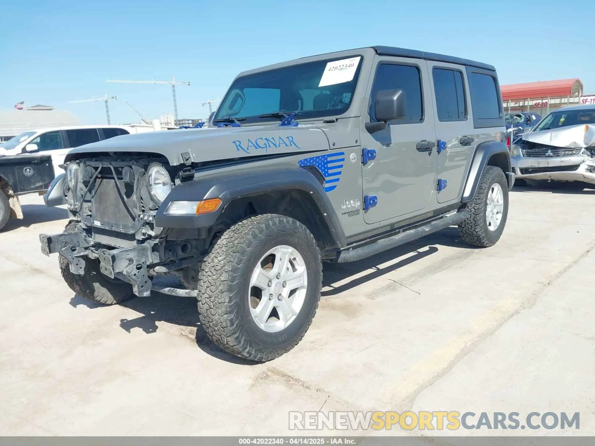 2 Photograph of a damaged car 1C4HJXDN3LW337617 JEEP WRANGLER UNLIMITED 2020