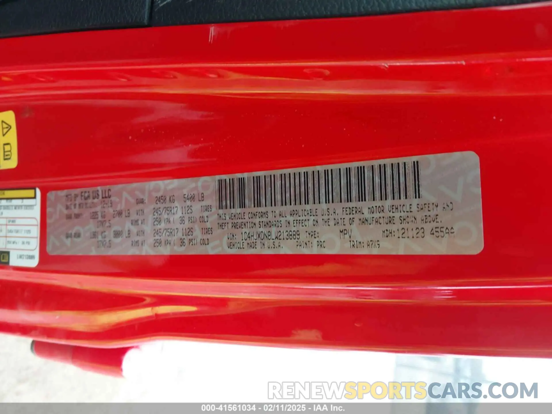 9 Фотография поврежденного автомобиля 1C4HJXDN8LW213889 JEEP WRANGLER UNLIMITED 2020