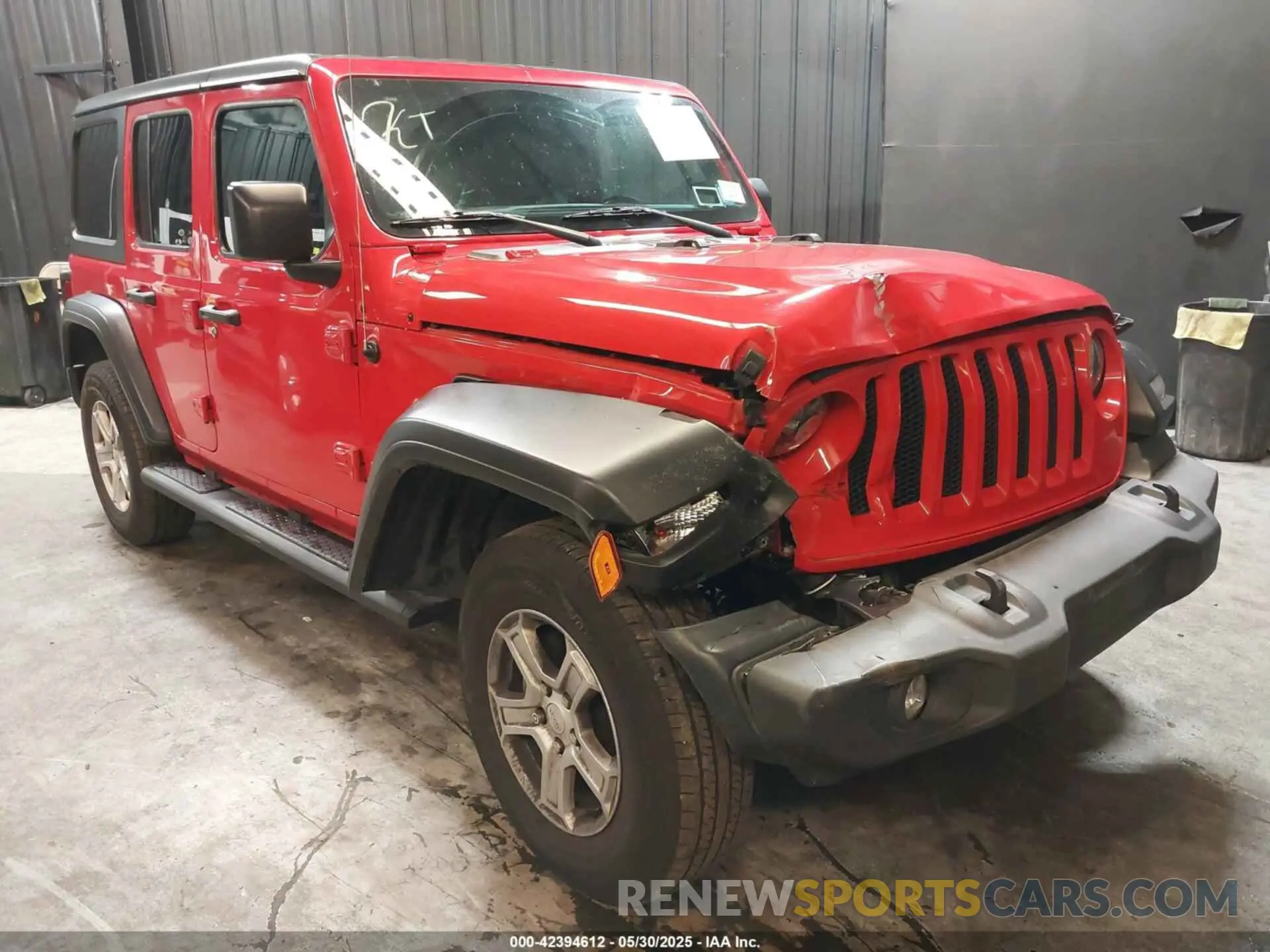 1 Photograph of a damaged car 1C4HJXDNXLW139651 JEEP WRANGLER UNLIMITED 2020