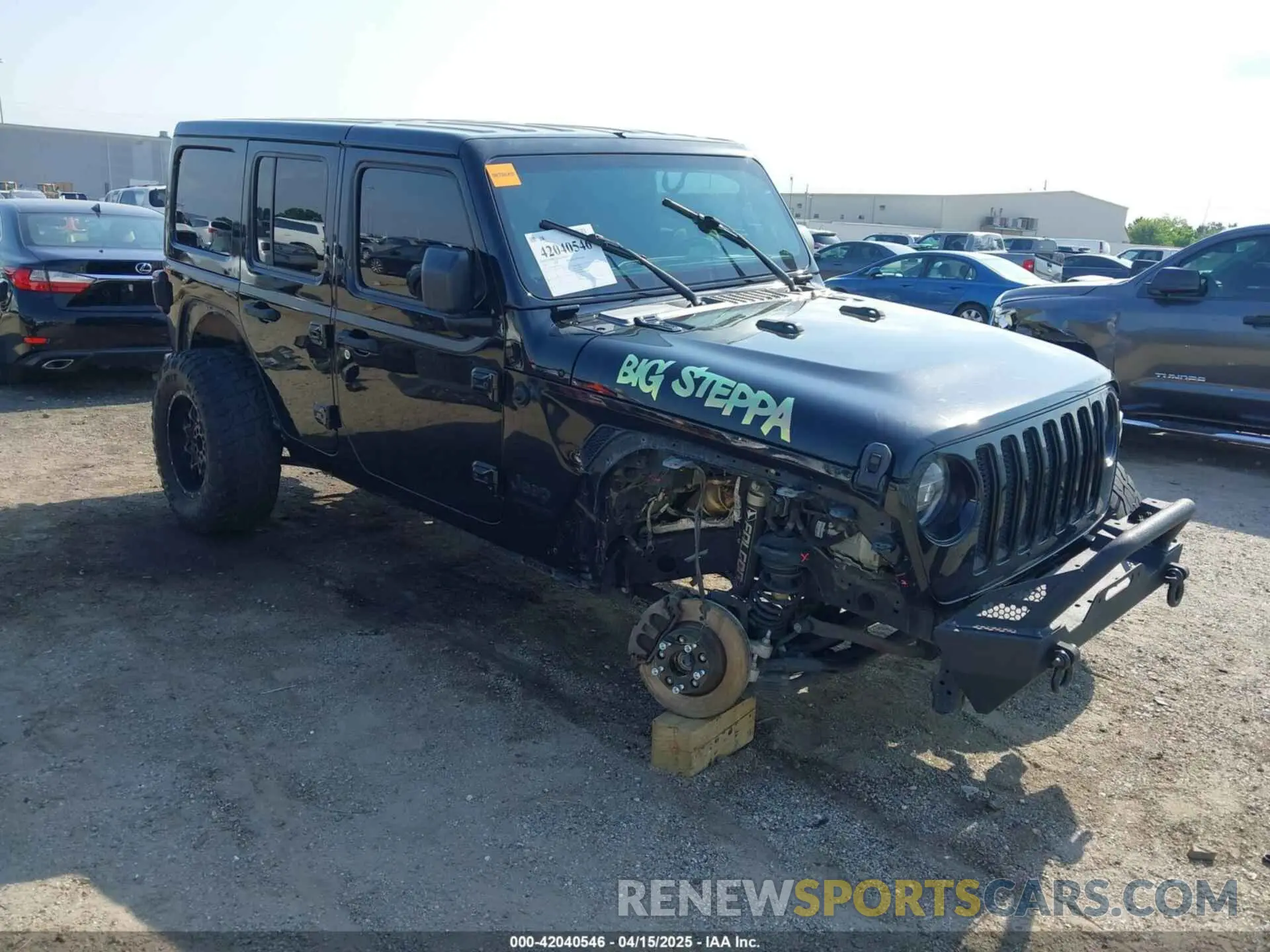 1 Photograph of a damaged car 1C4HJXEG6LW211932 JEEP WRANGLER UNLIMITED 2020