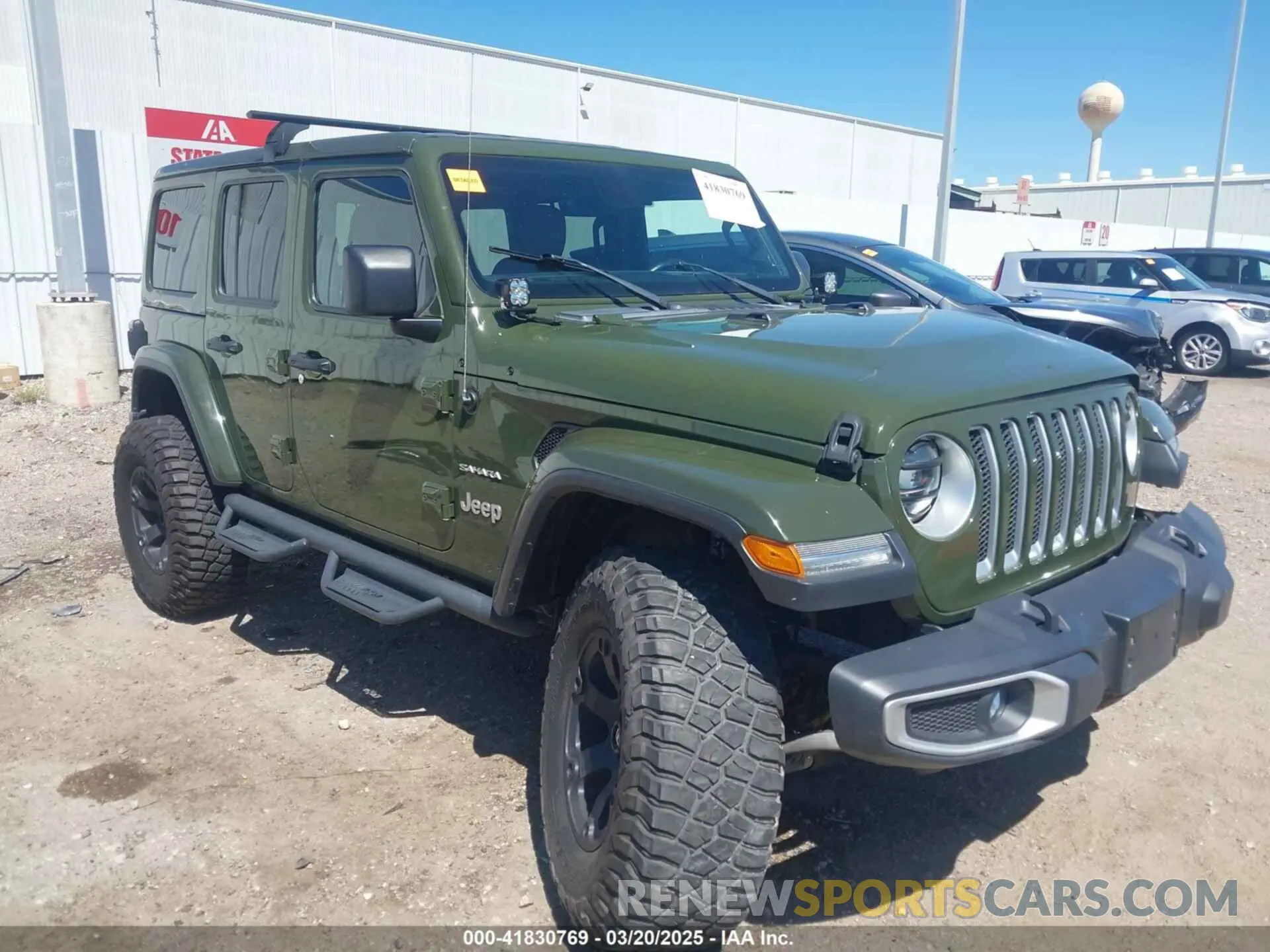 1 Photograph of a damaged car 1C4HJXEG8LW283103 JEEP WRANGLER UNLIMITED 2020