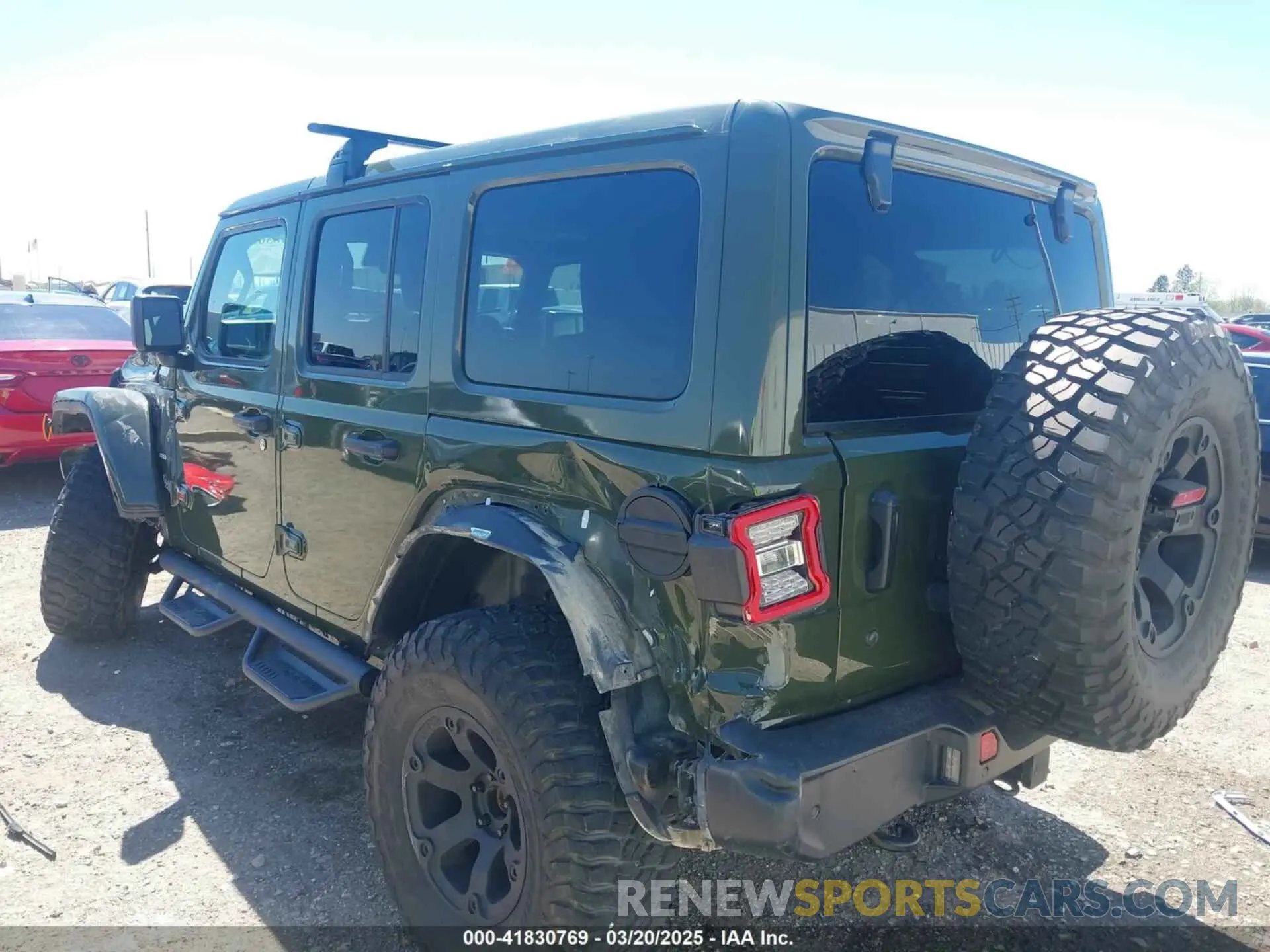 3 Photograph of a damaged car 1C4HJXEG8LW283103 JEEP WRANGLER UNLIMITED 2020